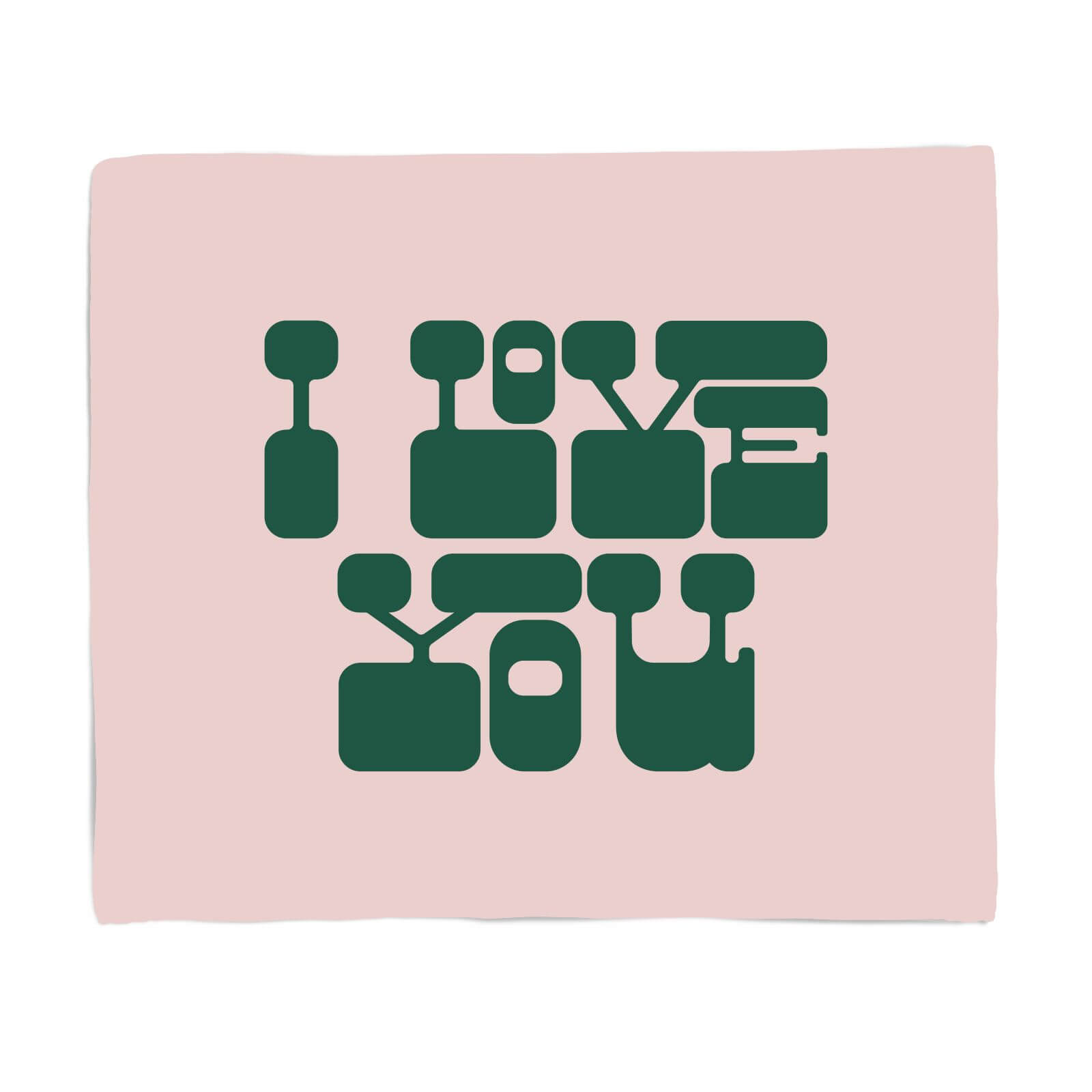 I Love You Fleece Blanket - S