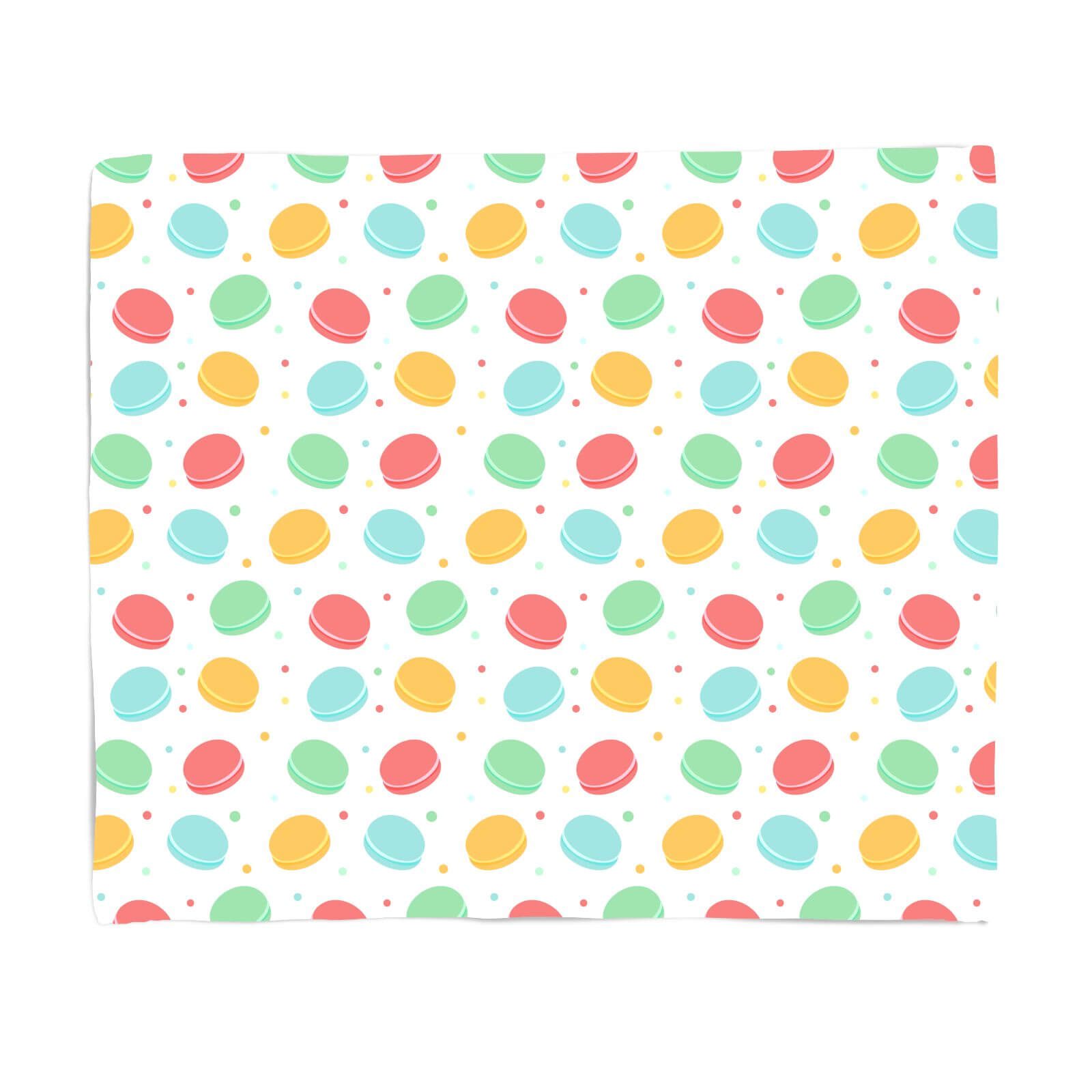 Macaron Party Fleece Blanket - S