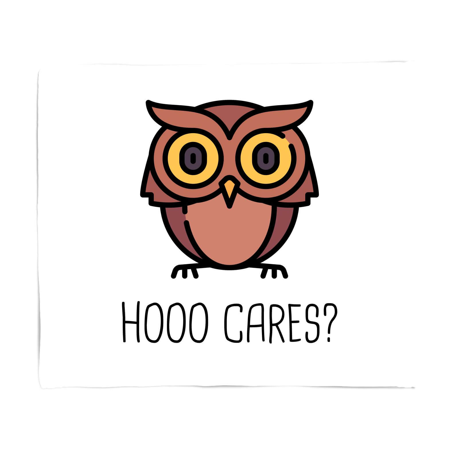 Hoo Cares? Fleece Blanket - S