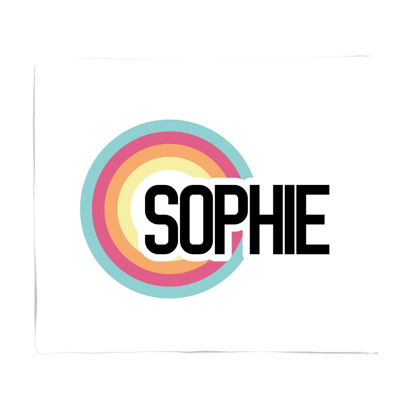 Sophie Rainbow Fleece Blanket - S