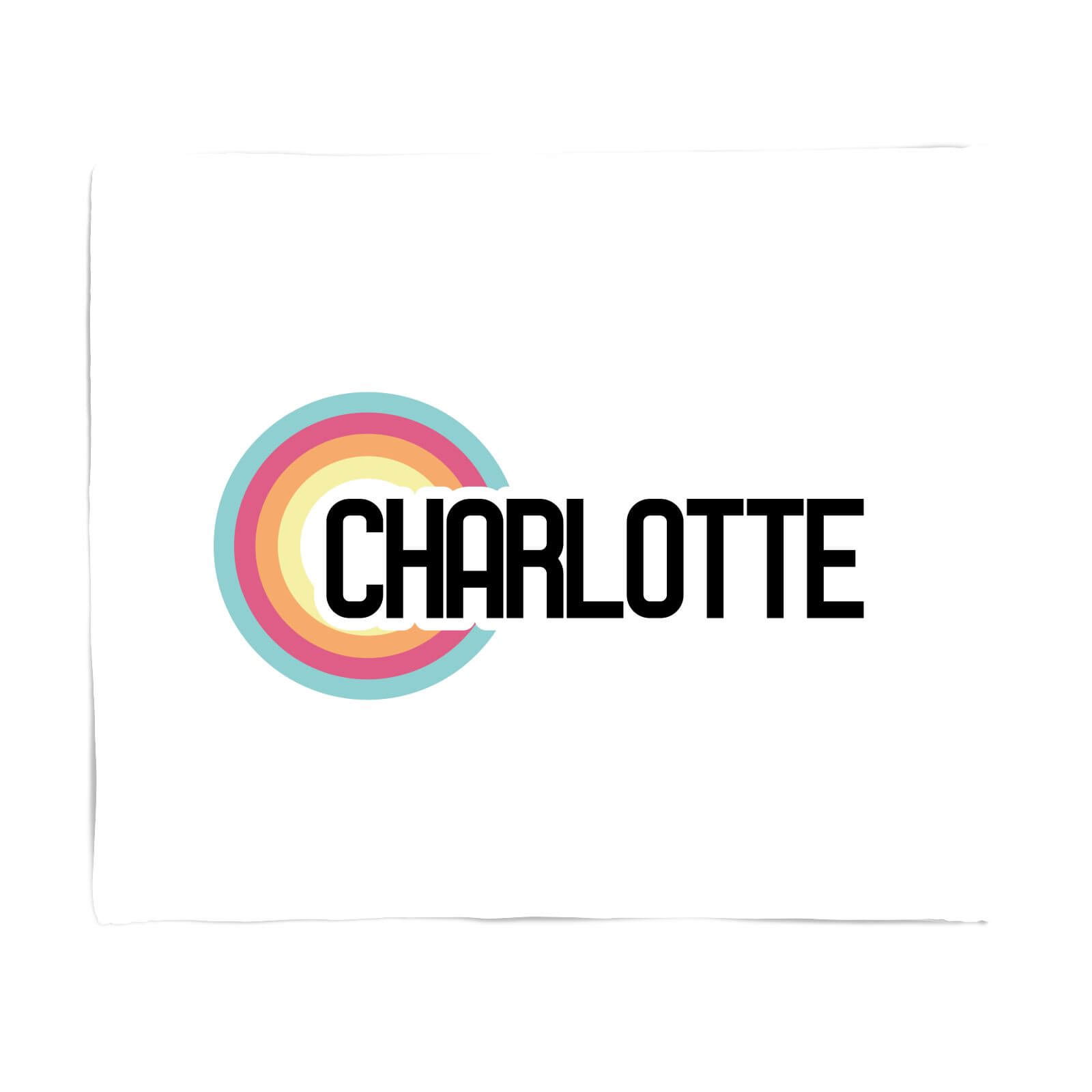 Charlotte Rainbow Fleece Blanket - S