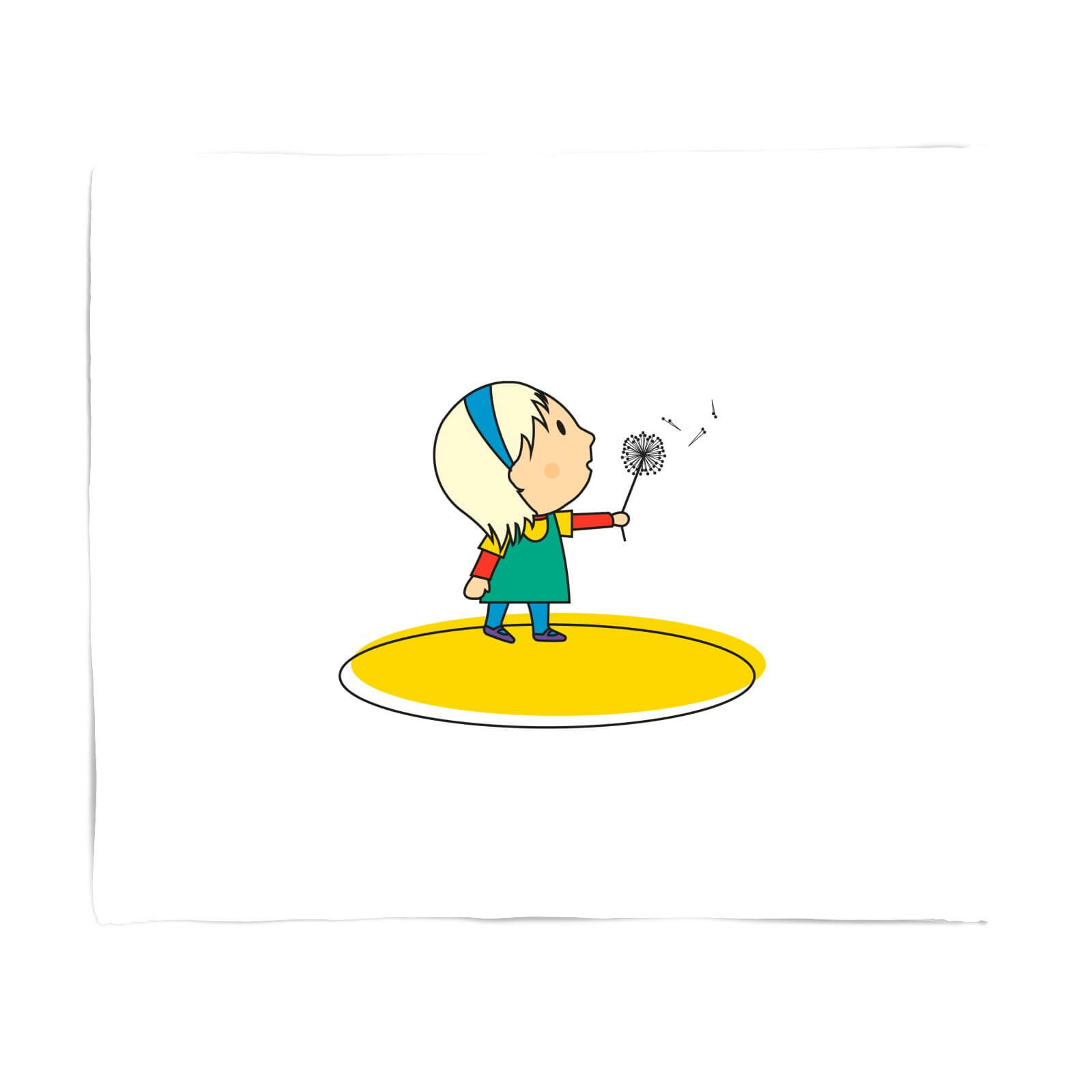 Dandelion Fluff Fleece Blanket - S