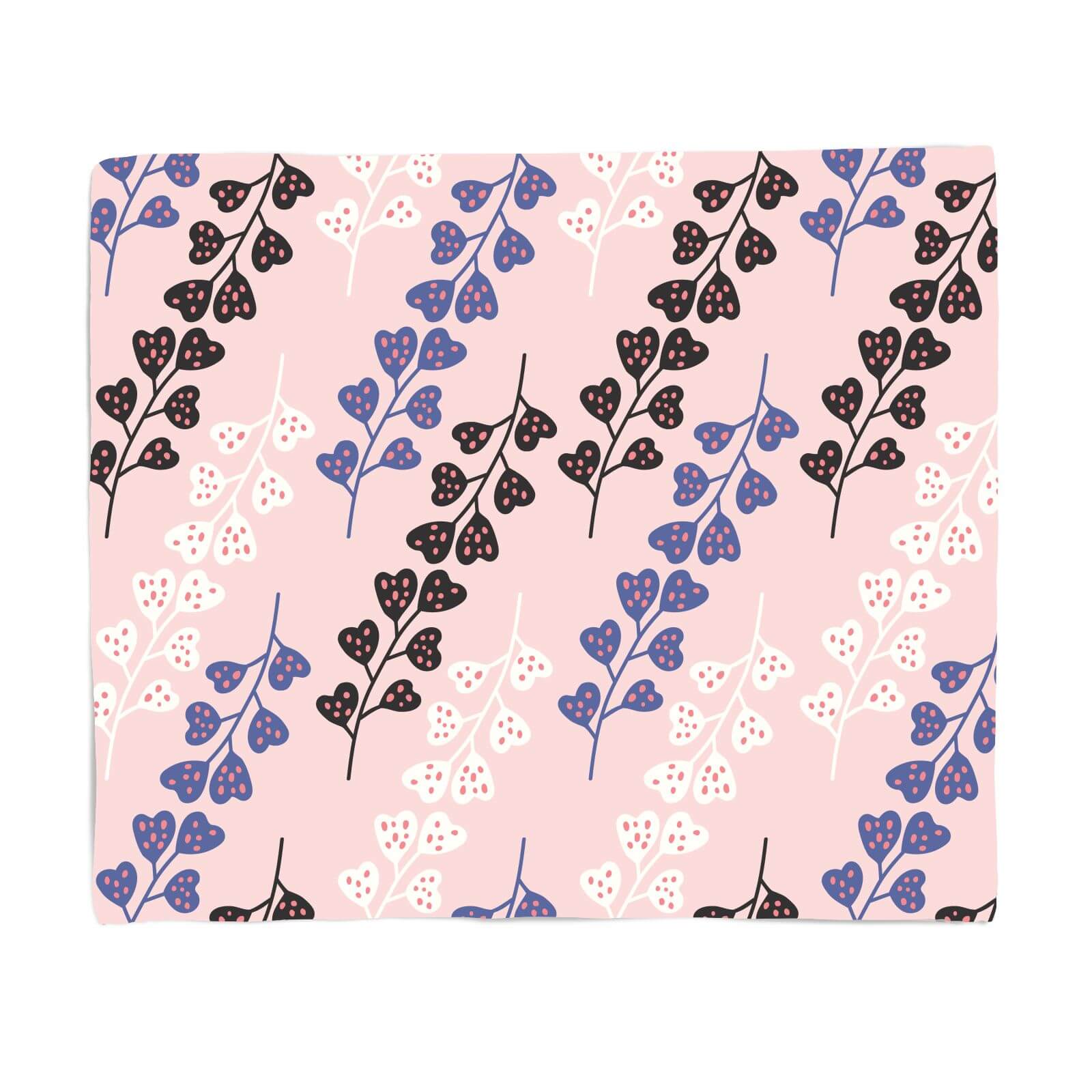 Pressed Flowes Fleece Blanket - S
