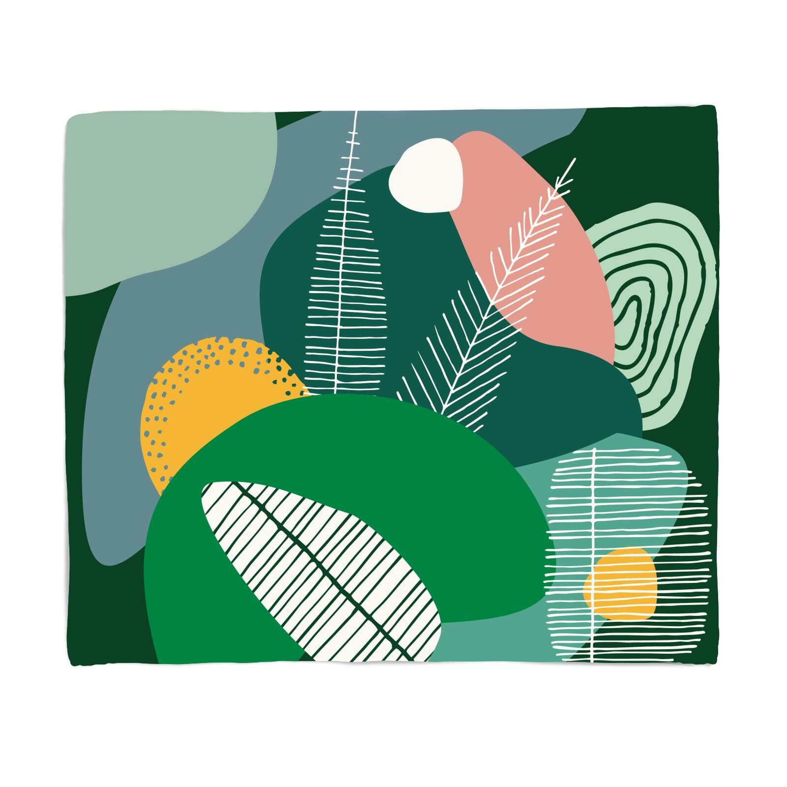 Deep Earth Tones Fleece Blanket - S