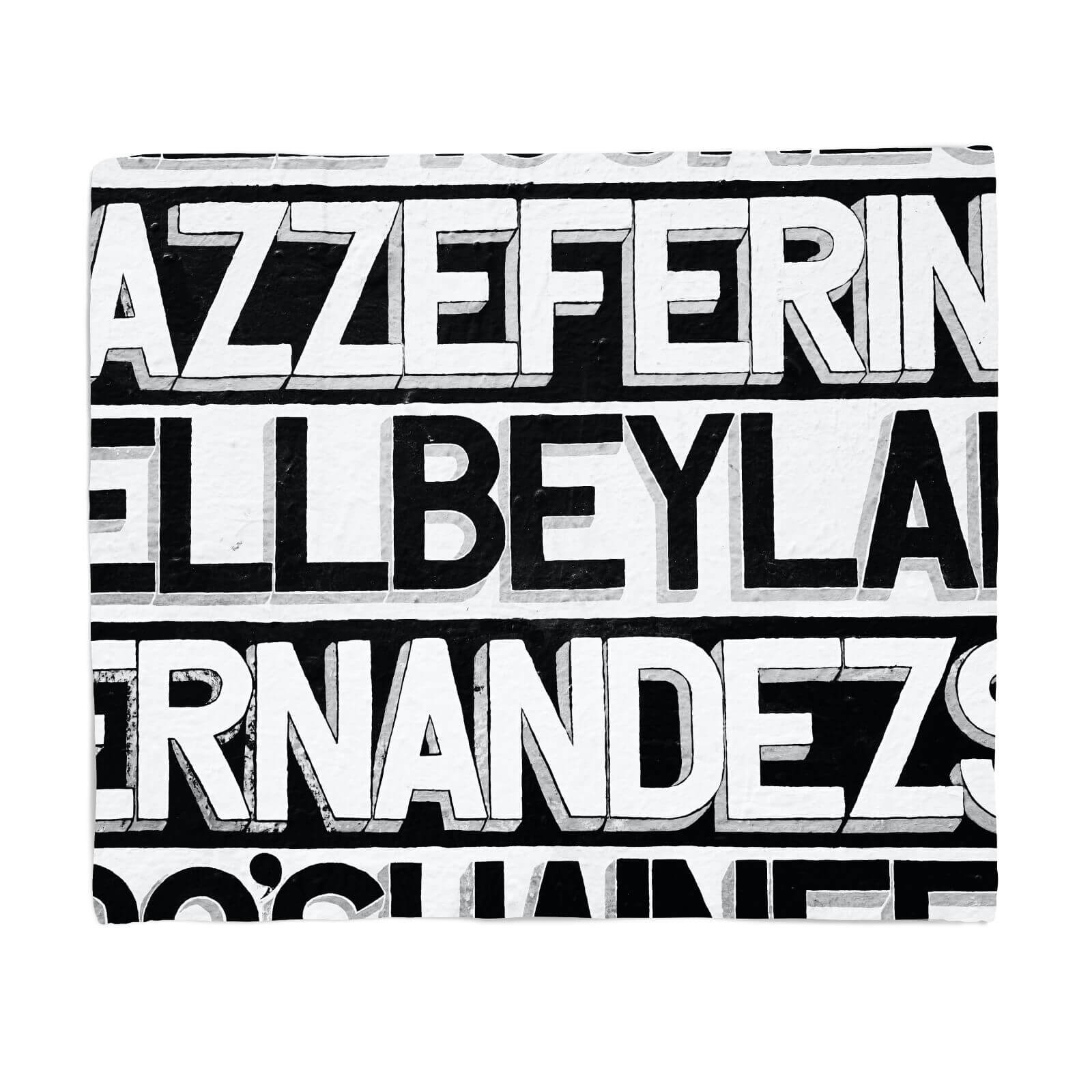 Typographic Fleece Blanket - S
