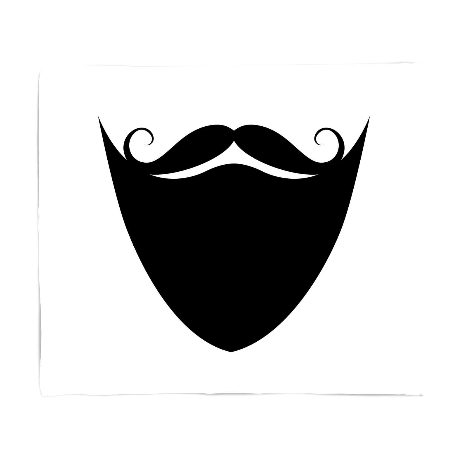 Black Beard Fleece Blanket - S