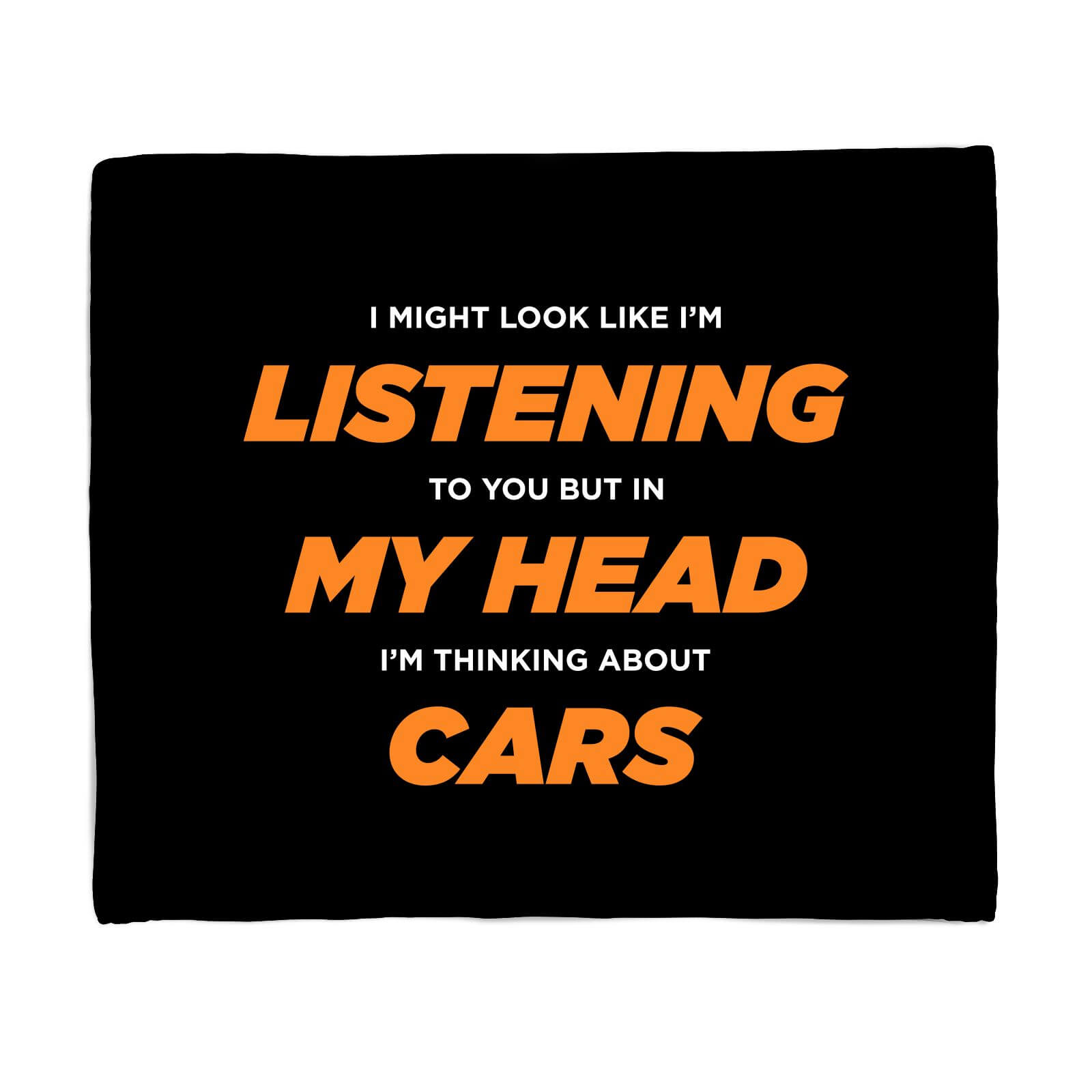 I Might Look Like I'm Listening Fleece Blanket - S