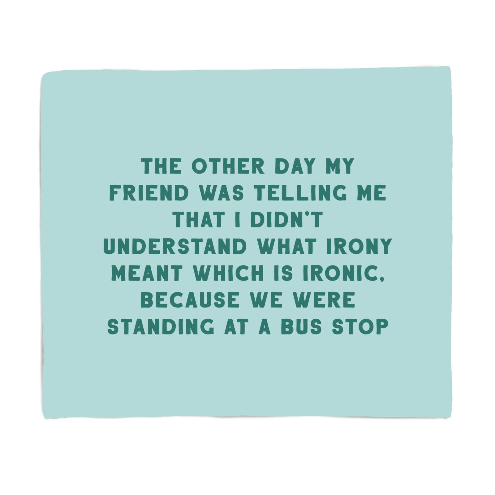 Irony Fleece Blanket - S