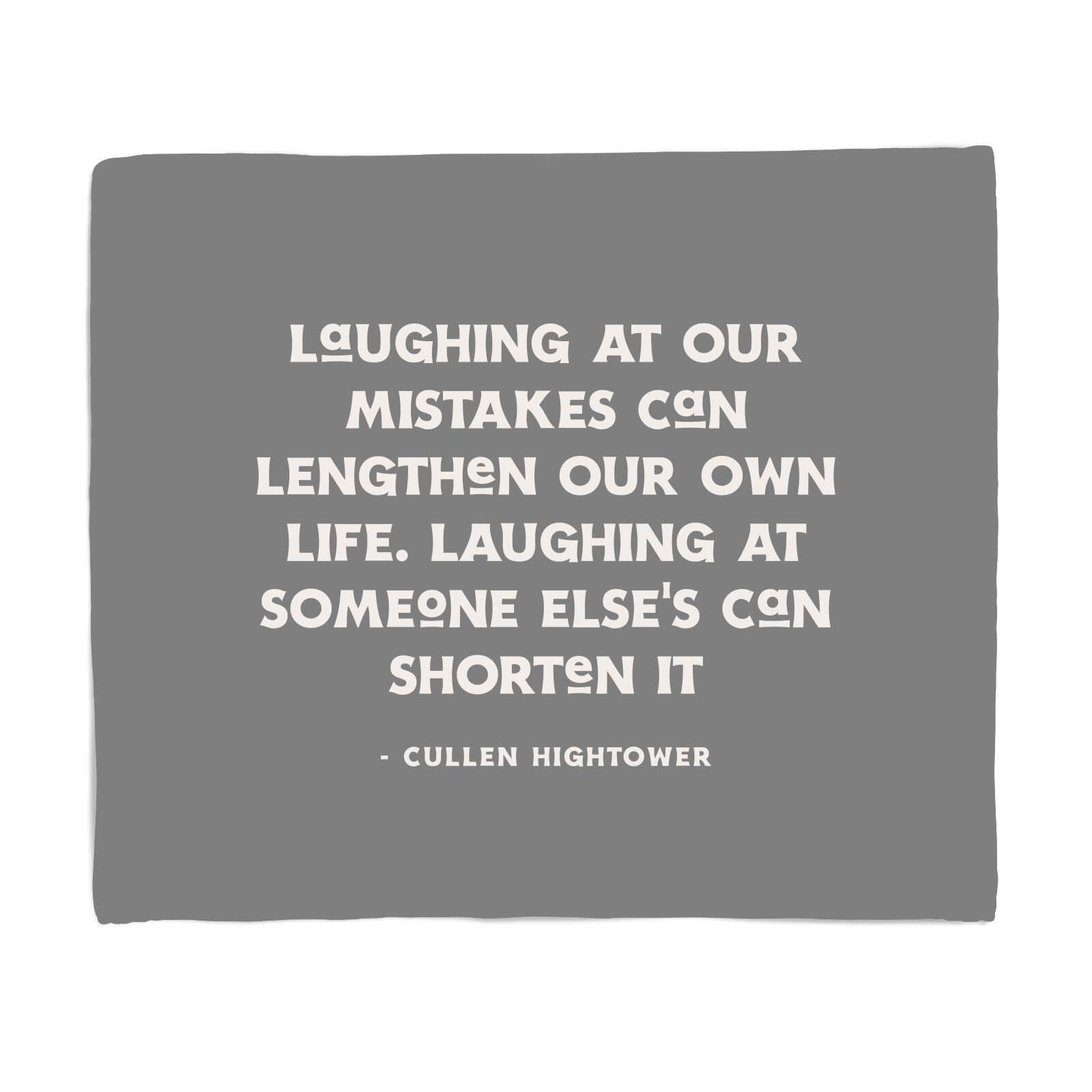 Laughing At Our Own Mistakes Fleece Blanket - S