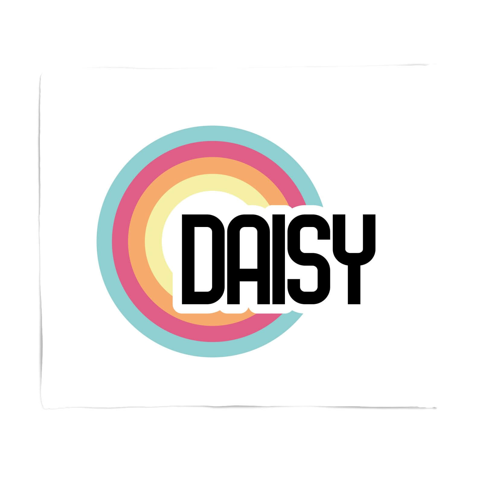 Daisy Rainbow Fleece Blanket - S