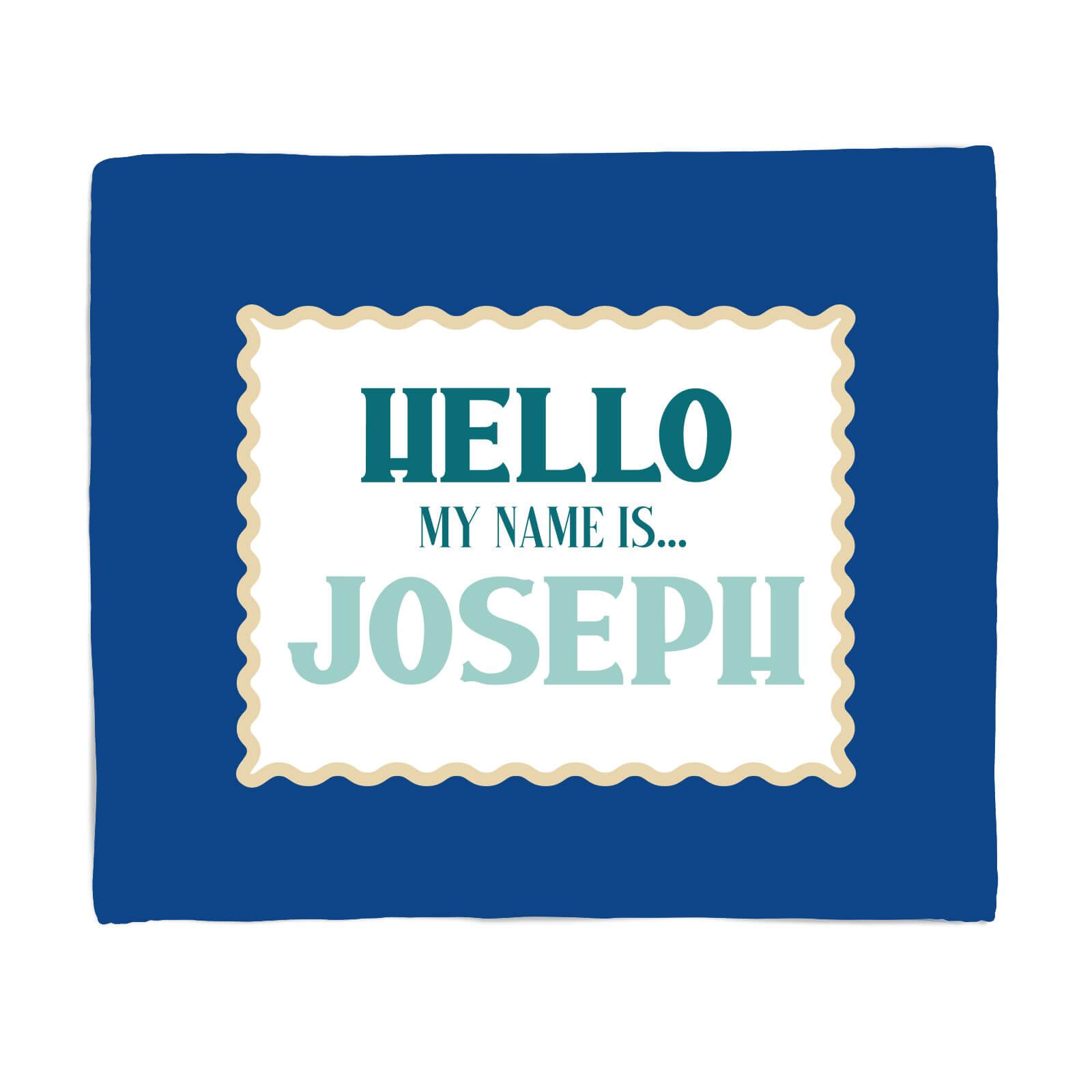 Hello, My Name Is Jospeh Fleece Blanket - S