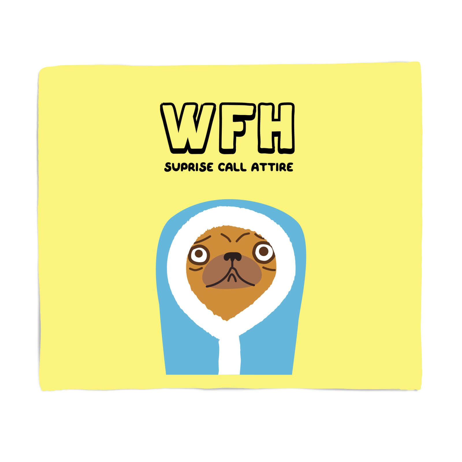 WFH Suprise Call Attire Fleece Blanket - S