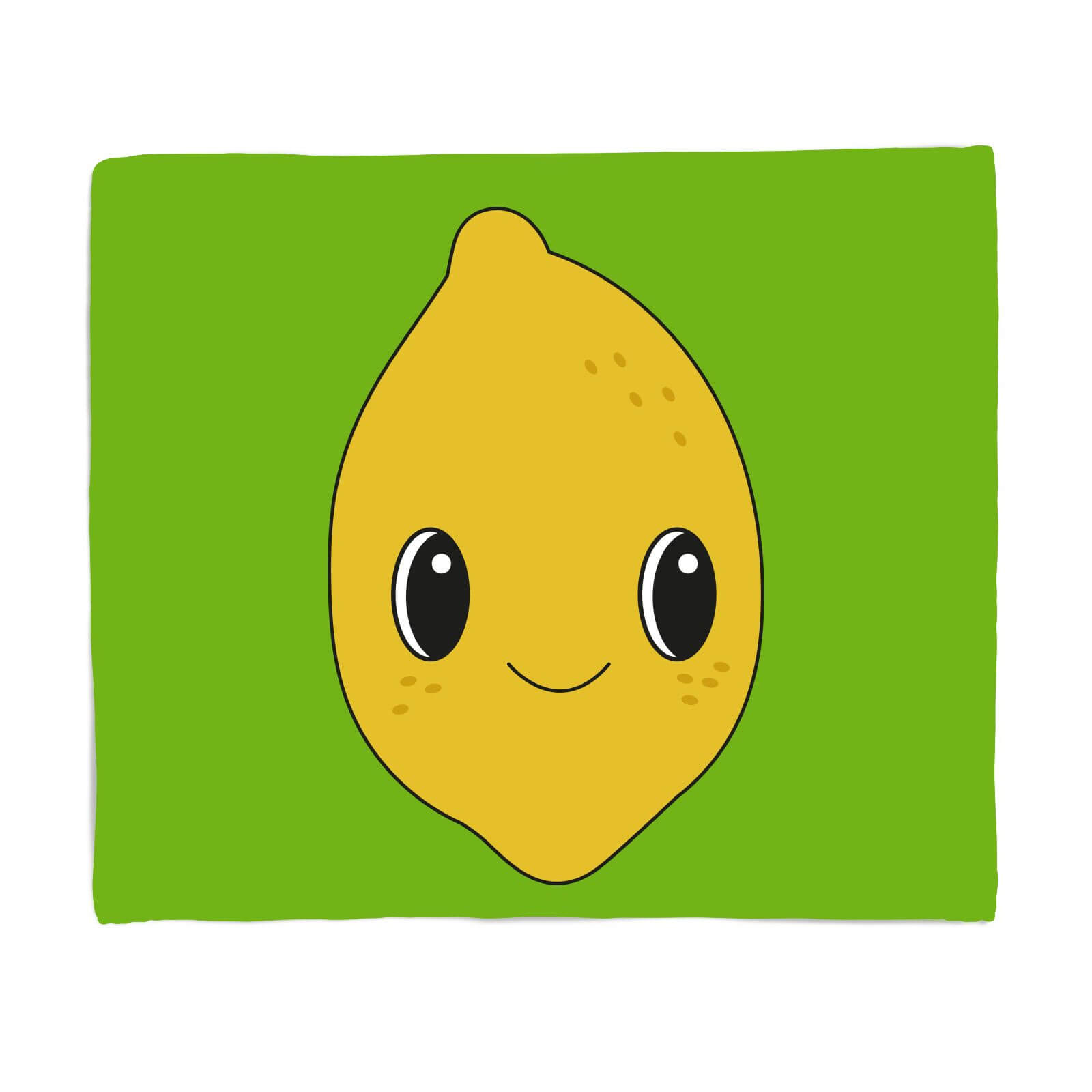 Cute Lemon Fleece Blanket - S