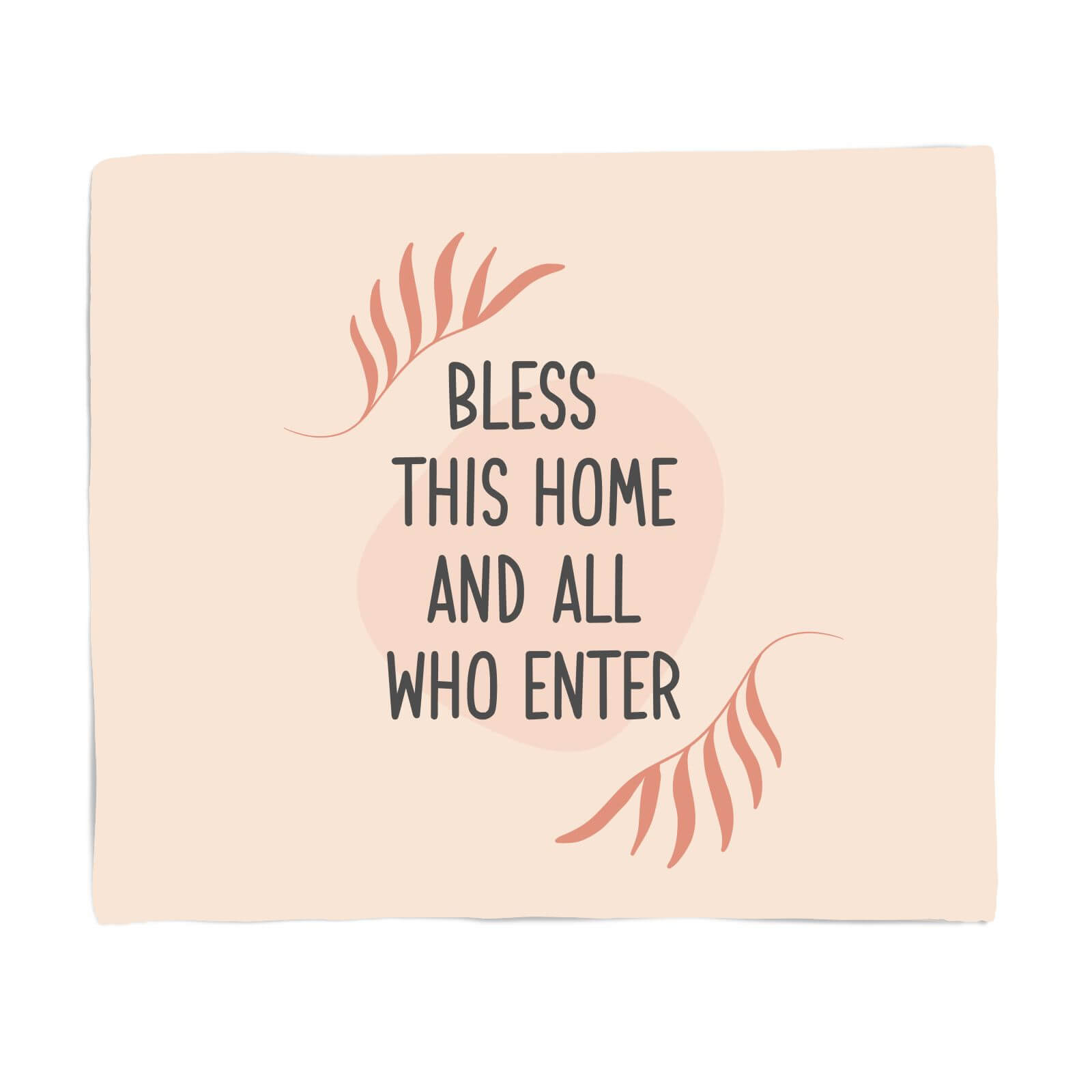 Bless This Home Fleece Blanket - S