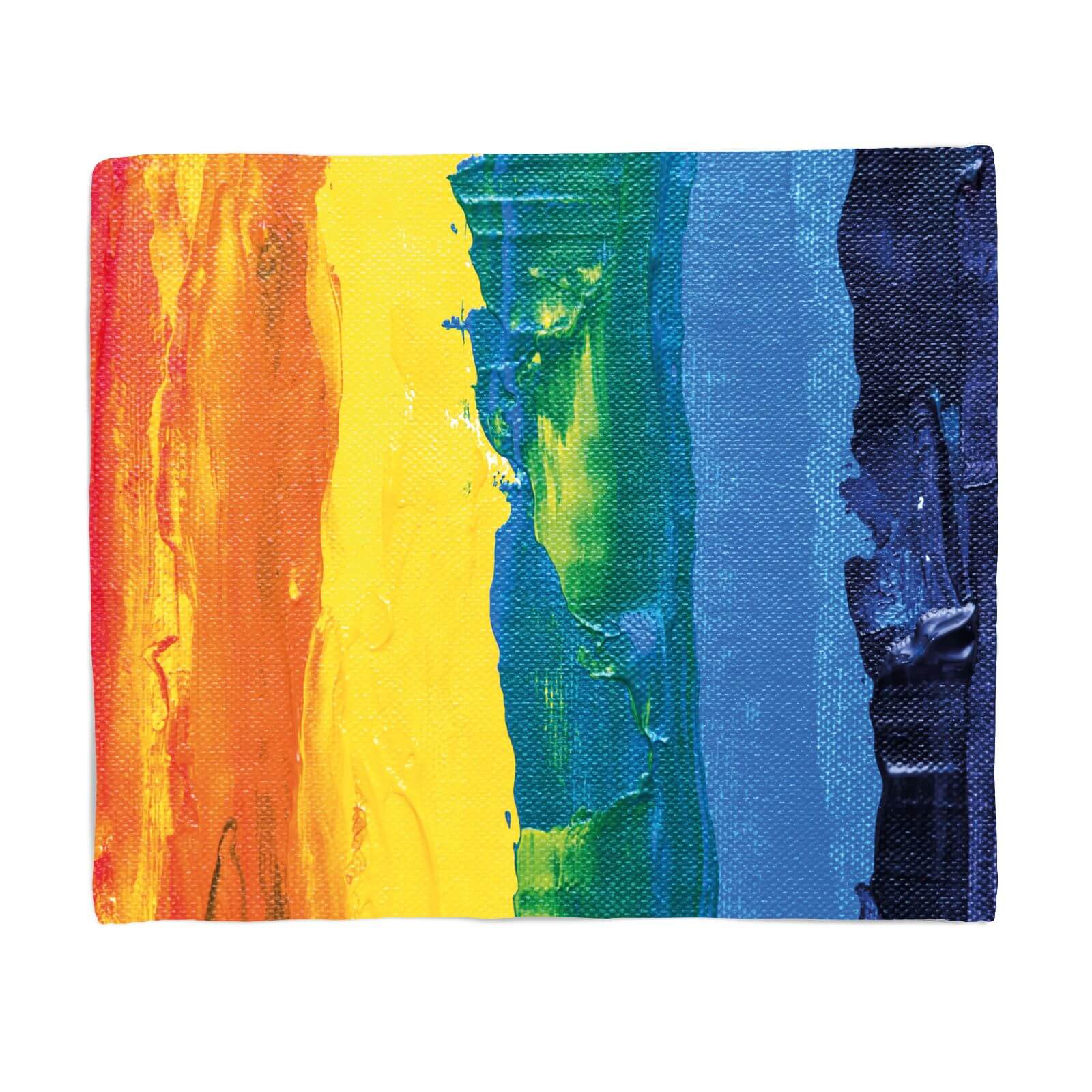Acrylic Rainbow Fleece Blanket - S