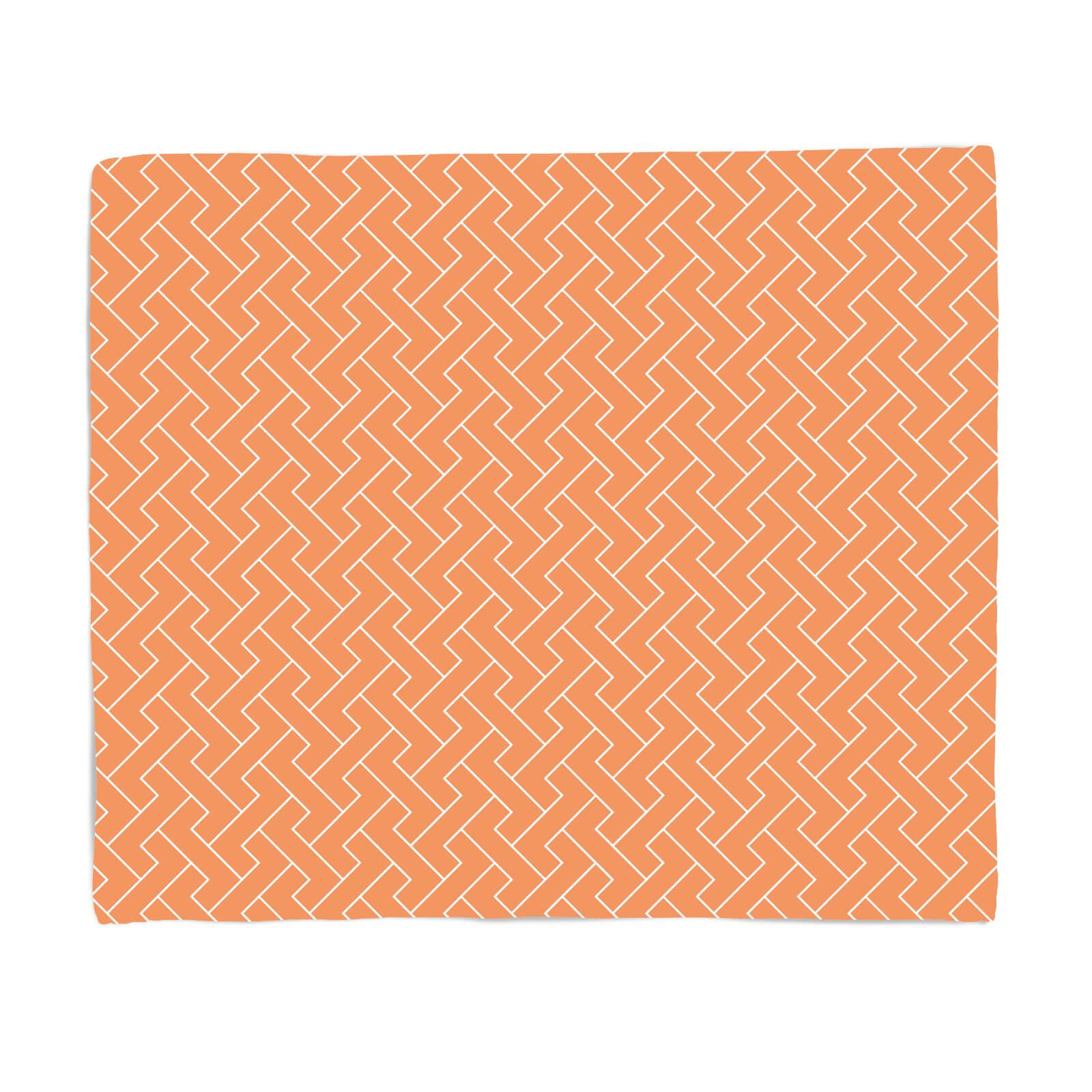 Linear Brick Fleece Blanket - S