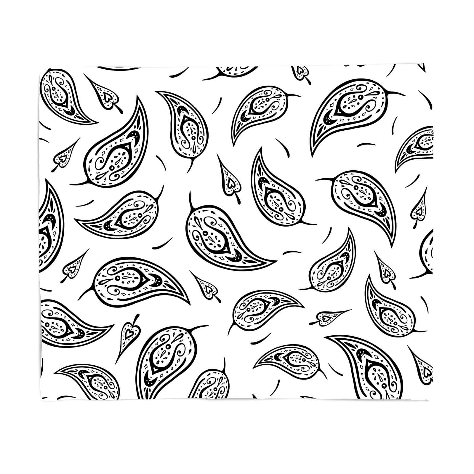 Leaves Paisley Fleece Blanket - S
