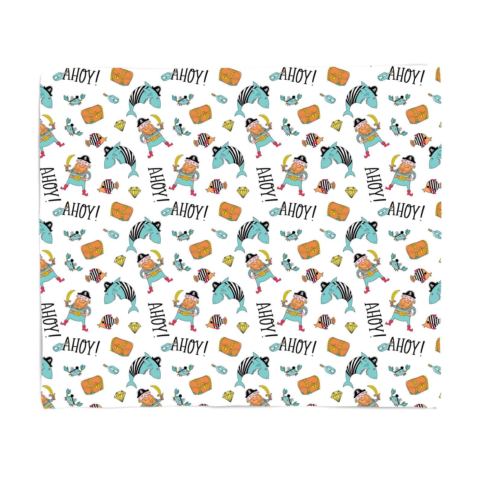 Ahoy There Mateys Fleece Blanket - S