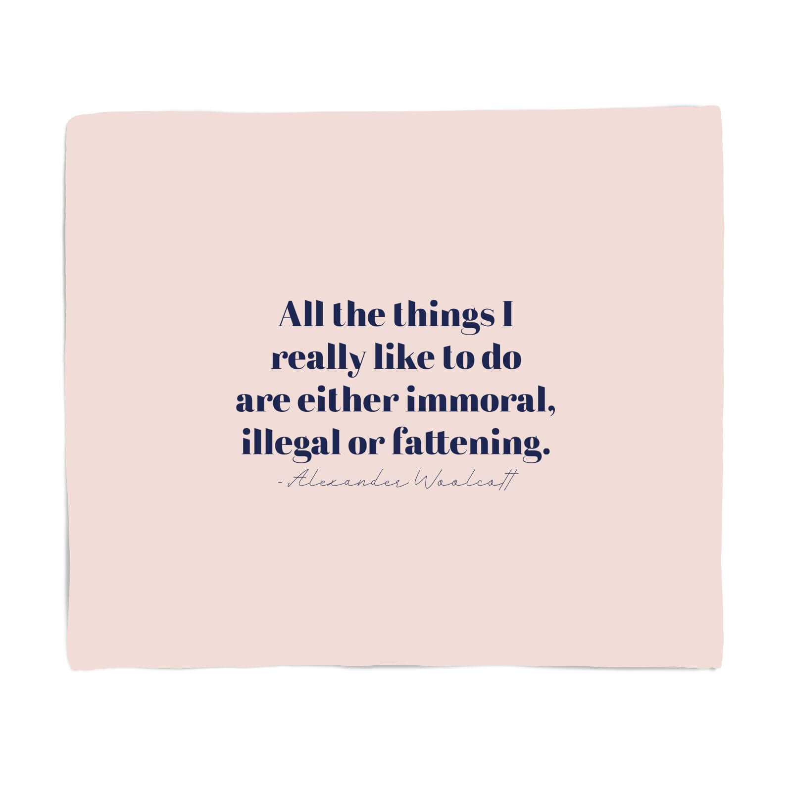 All The Things I Really Like To Do Fleece Blanket - S