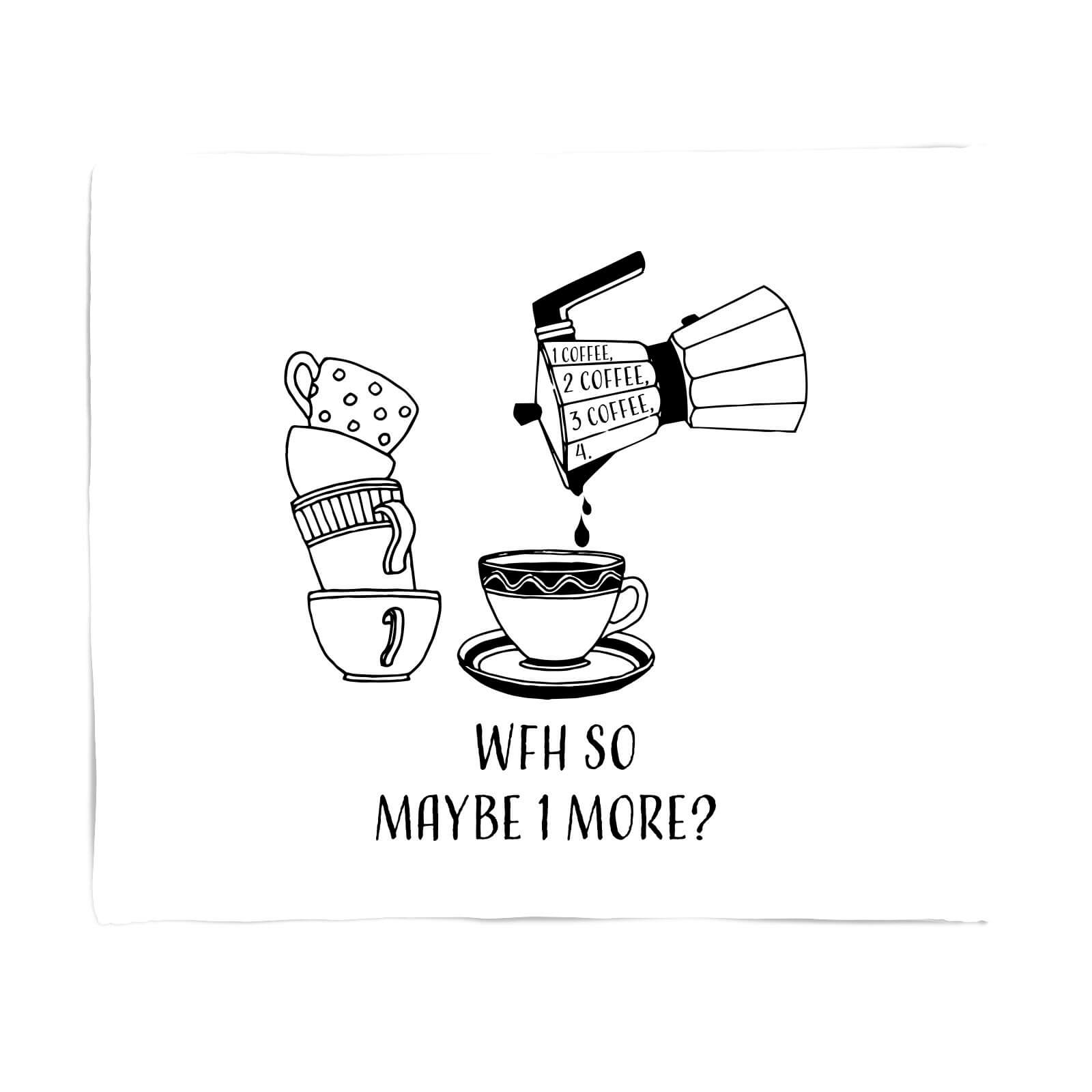 1 Coffee, 2 Coffee, 3 Coffee, 4. Fleece Blanket - S