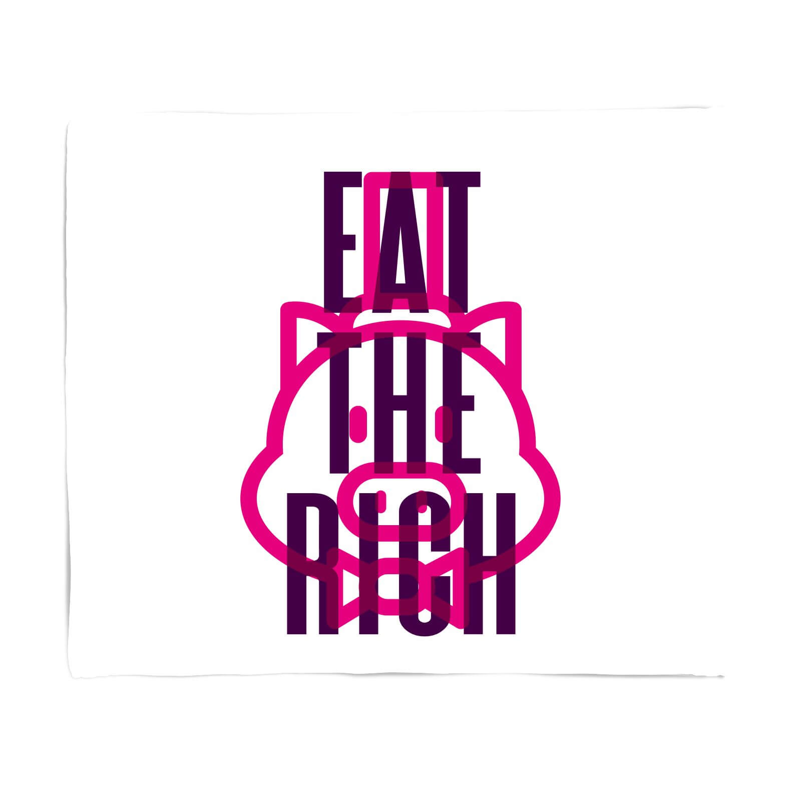 Eat The Rich Fleece Blanket - S