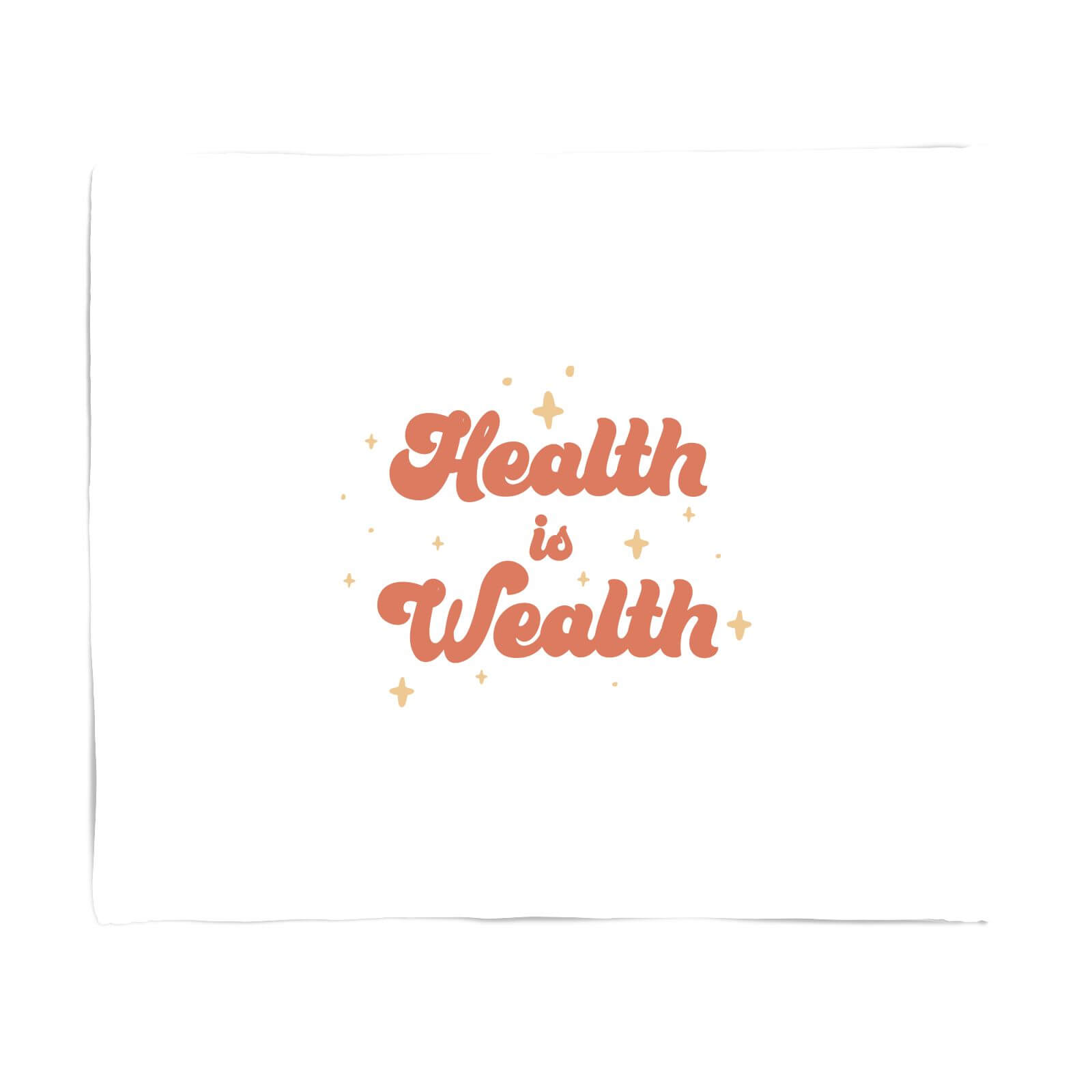 Health Is Wealth Fleece Blanket - S