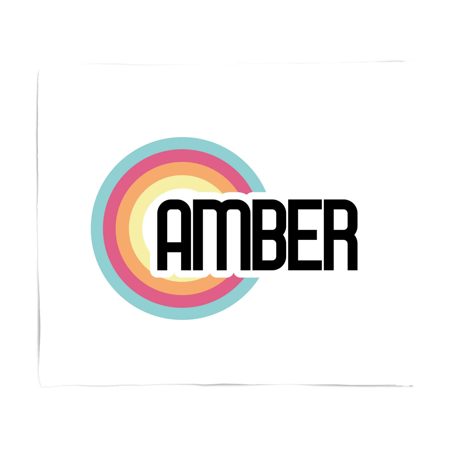 Amber Rainbow Fleece Blanket - S