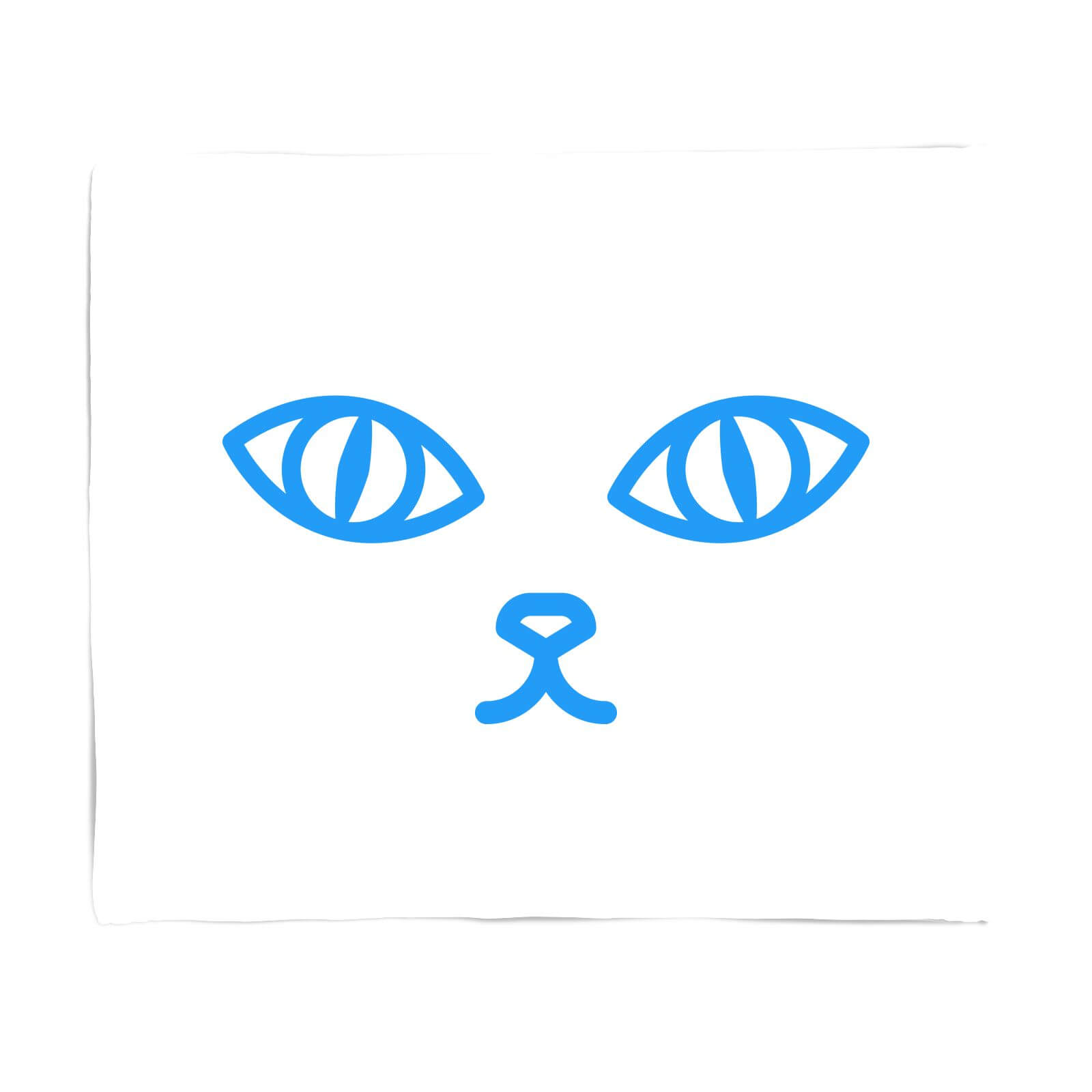 Cat Eyes And Nose Fleece Blanket - S
