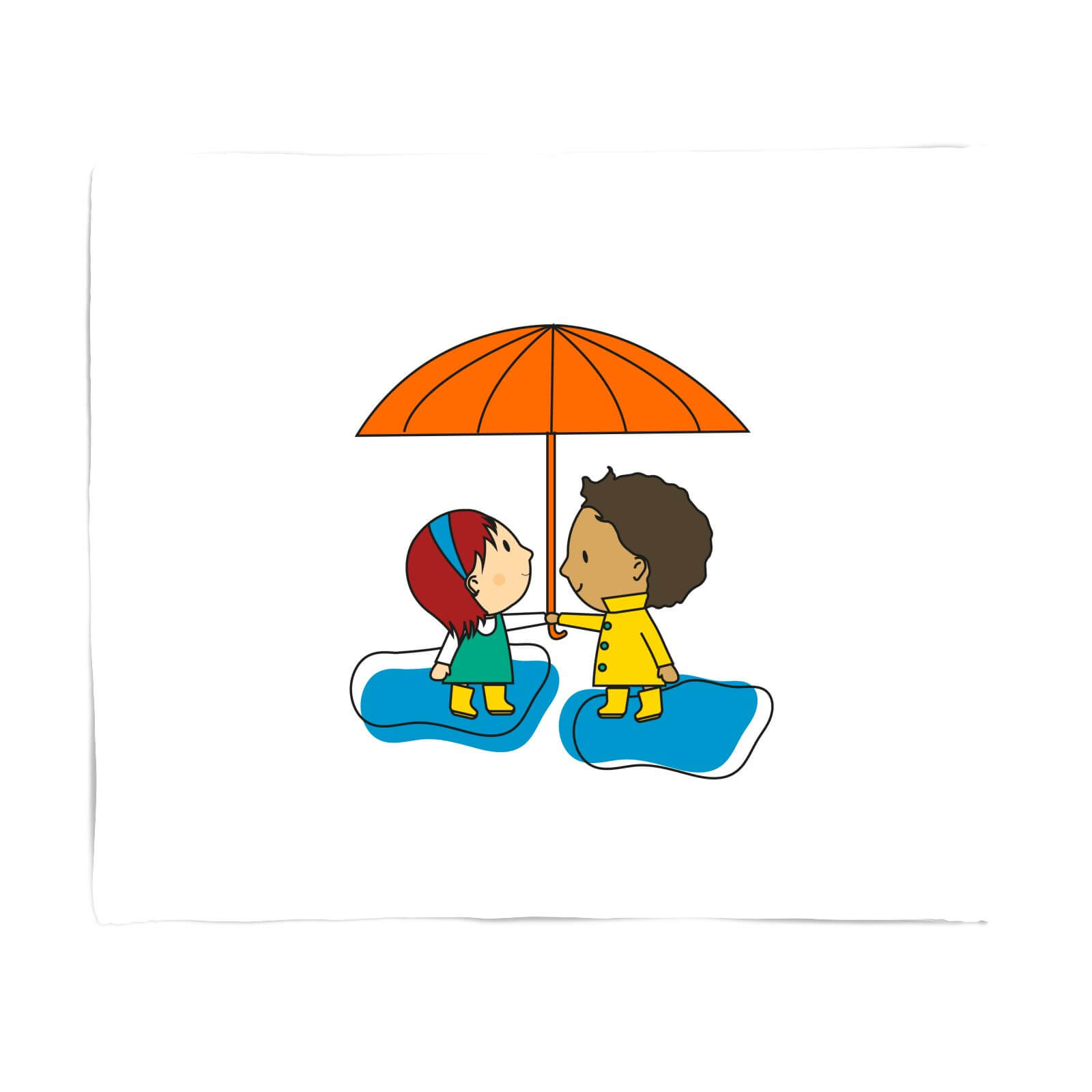 Umbrella Kids Fleece Blanket - S