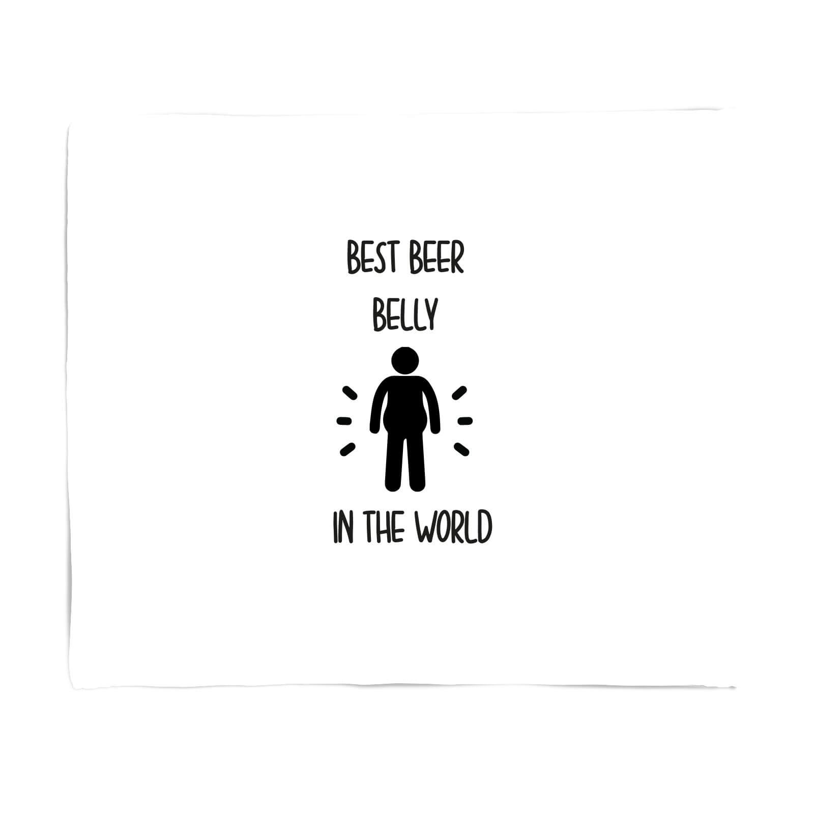 Best Beer Belly In The World Fleece Blanket - S