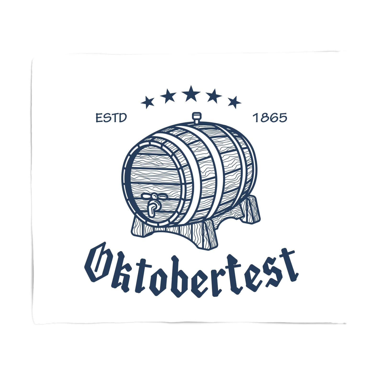 Oktoberfest Barrel Fleece Blanket - S