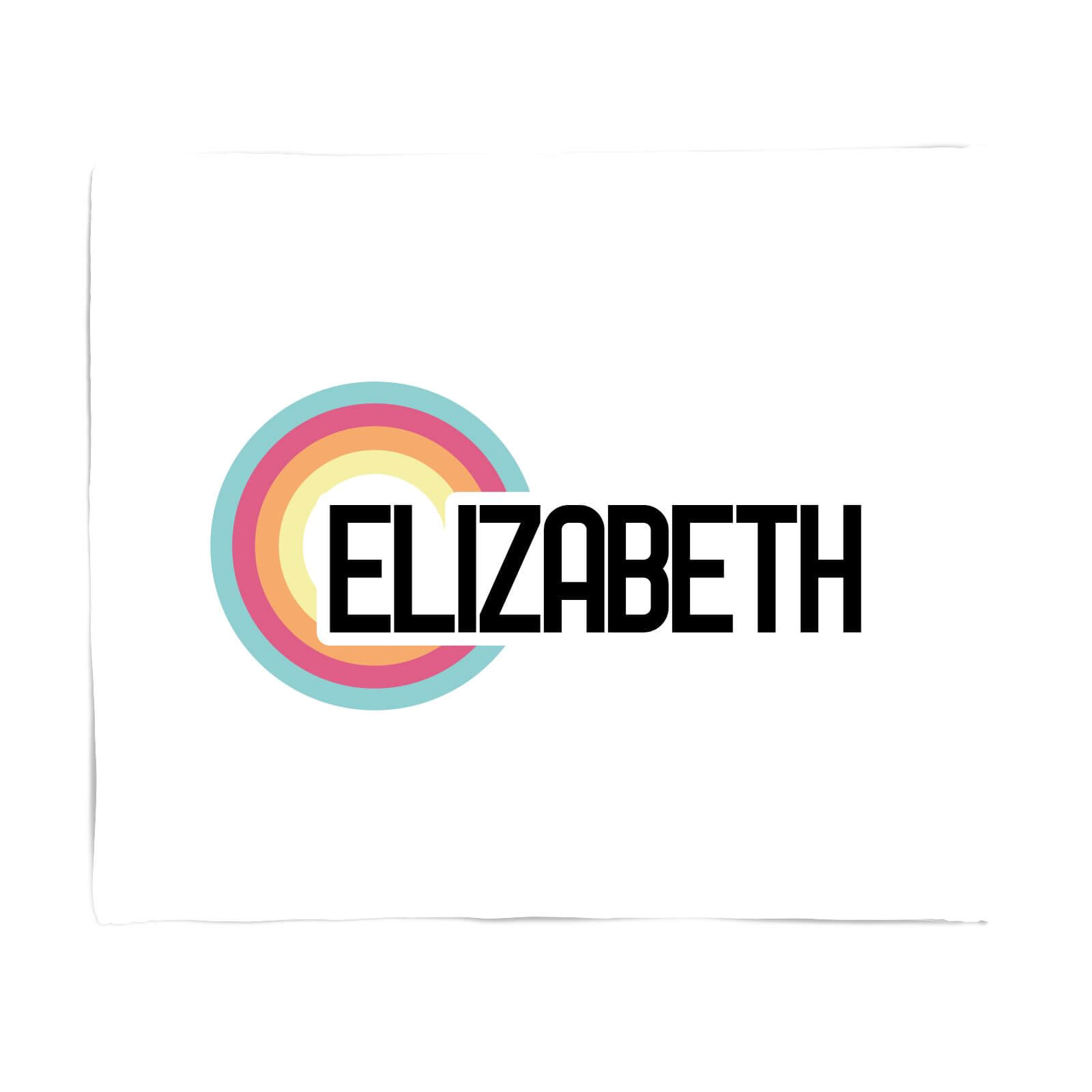 Elizabeth Rainbow Fleece Blanket - S