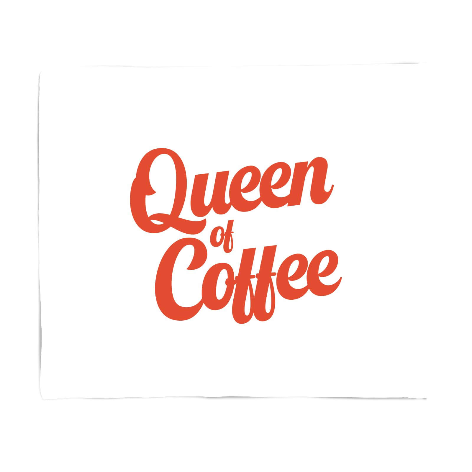 Queen Of Coffee Fleece Blanket - S