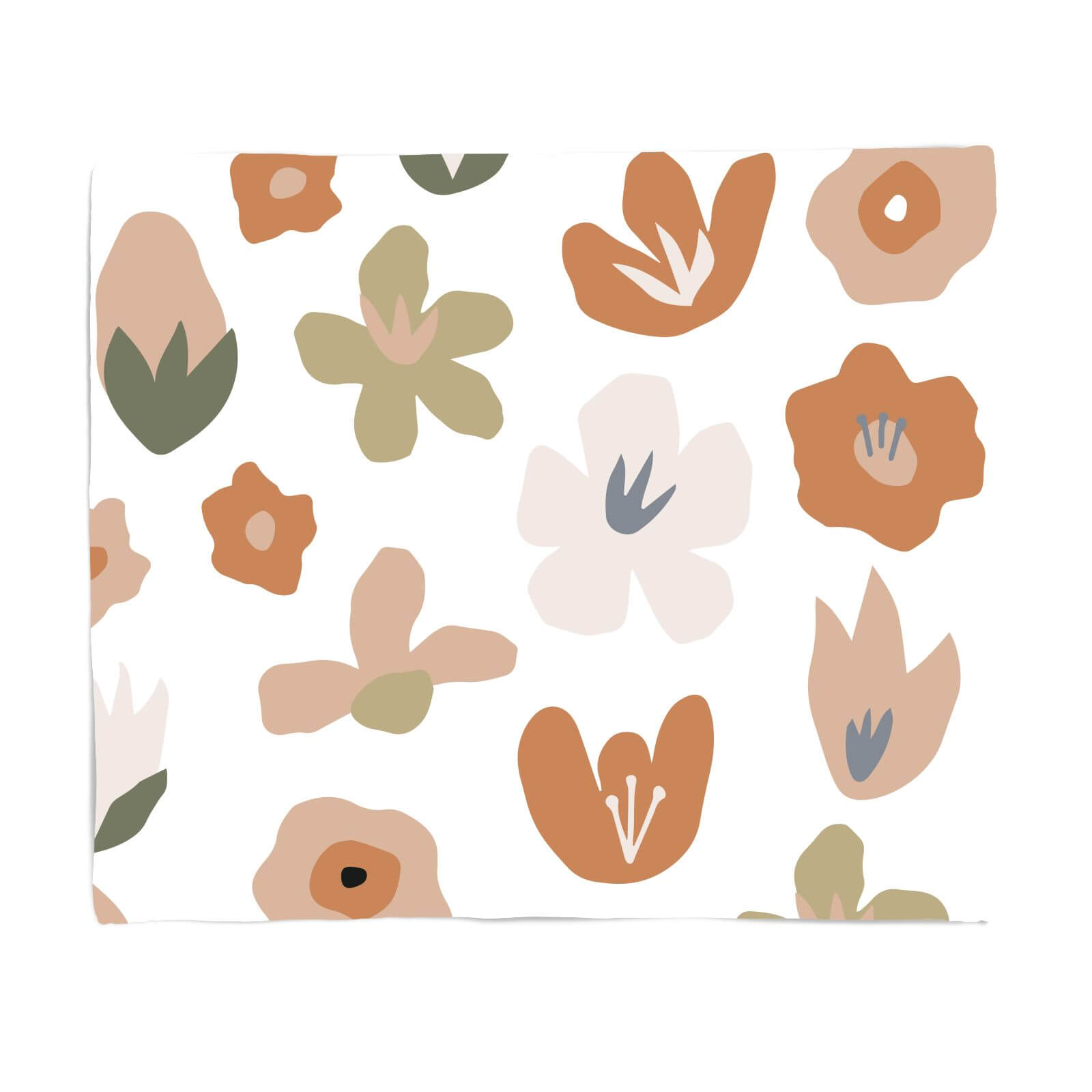 Flower Bed Fleece Blanket - S