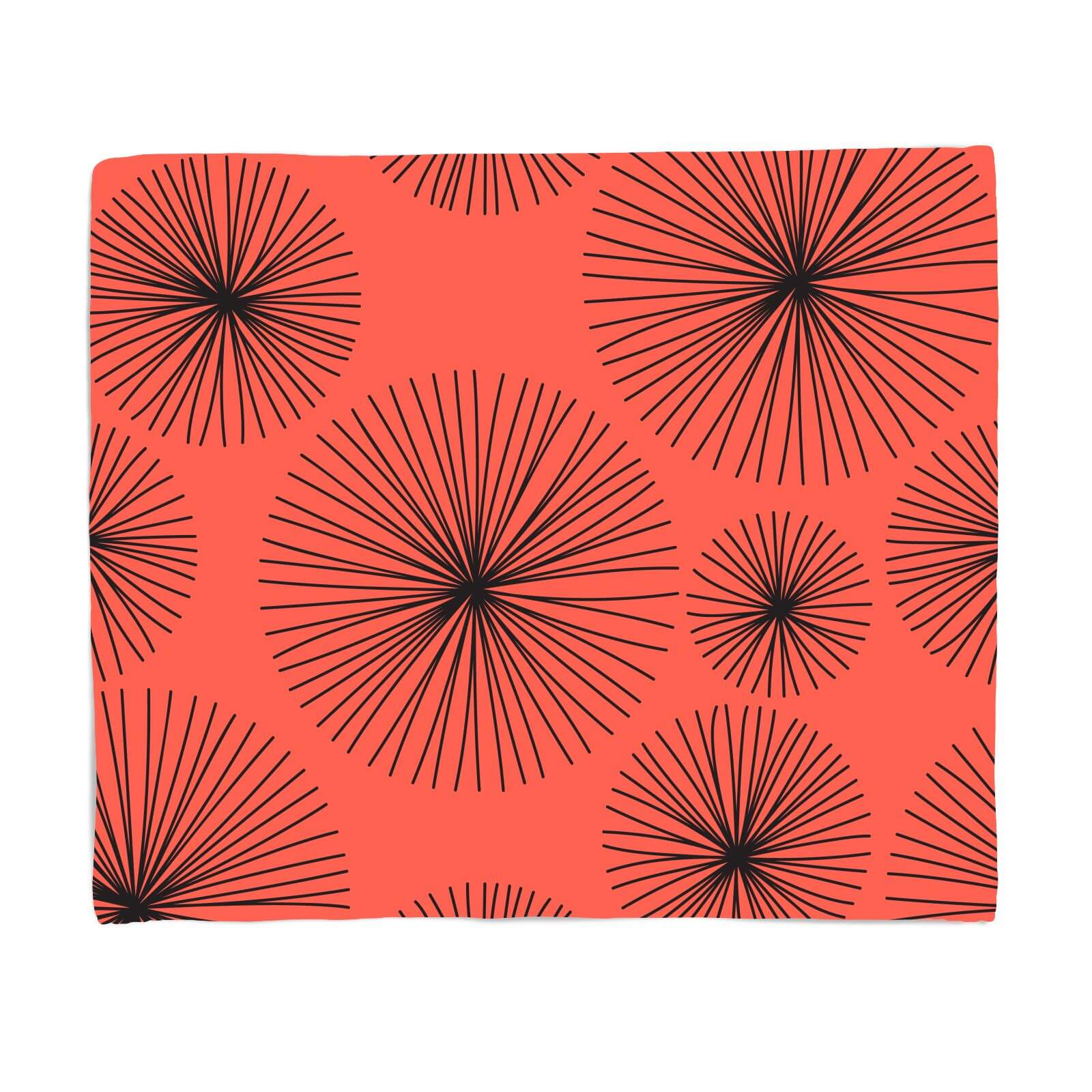 Abstarct Blood Lilly Fleece Blanket - S