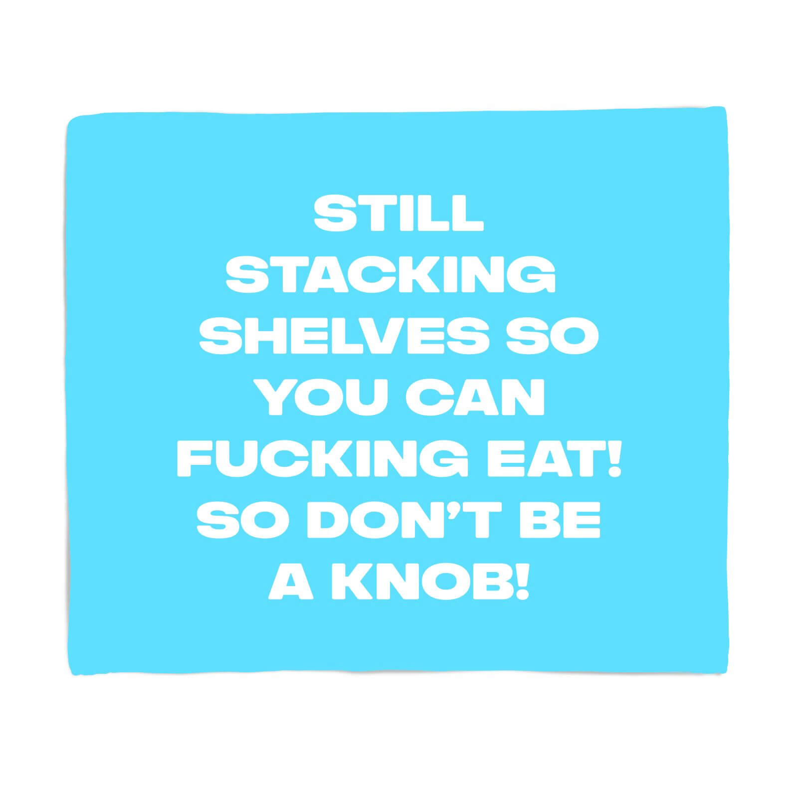 Still Stacking Shelves Fleece Blanket - S