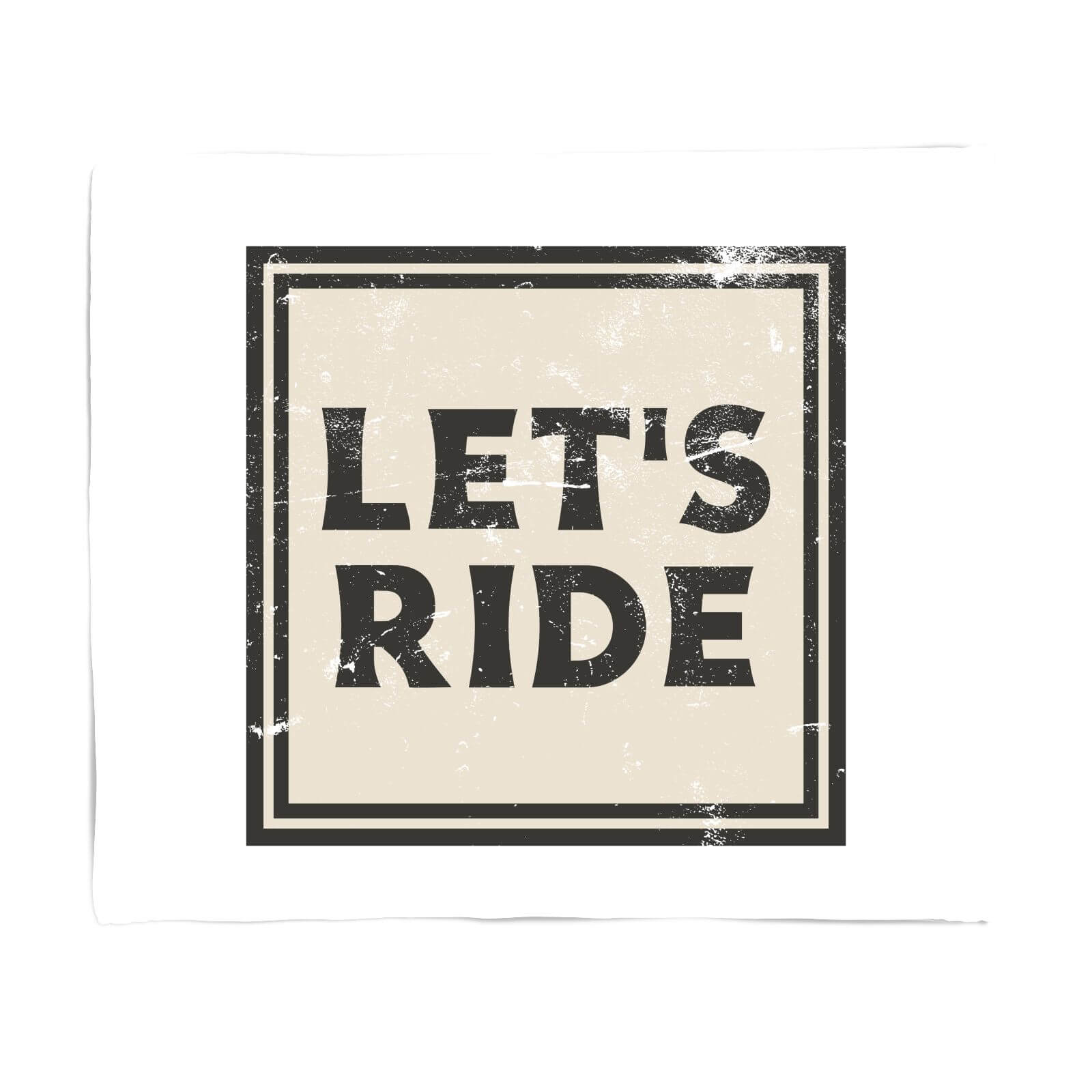 Let's Ride Fleece Blanket - S