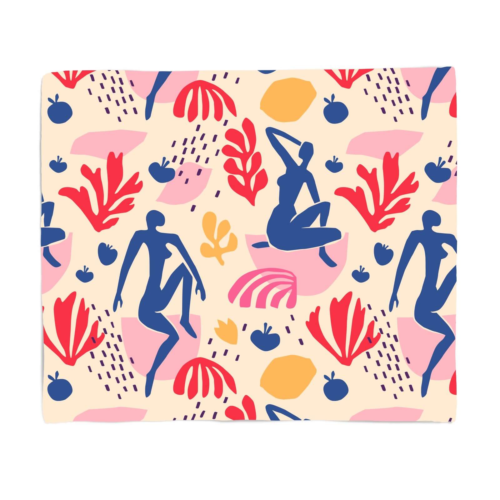 Light Tone Silhouette Fleece Blanket - S