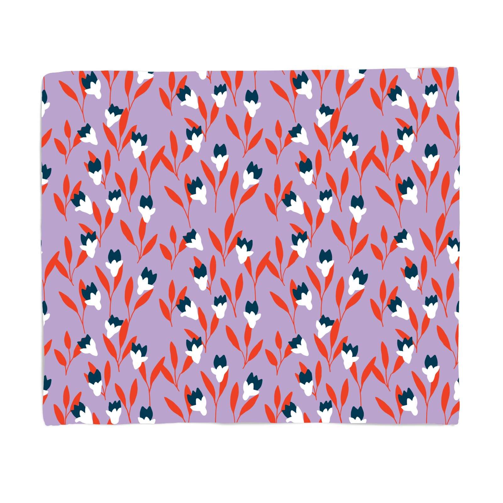 Flower Bush Fleece Blanket - S