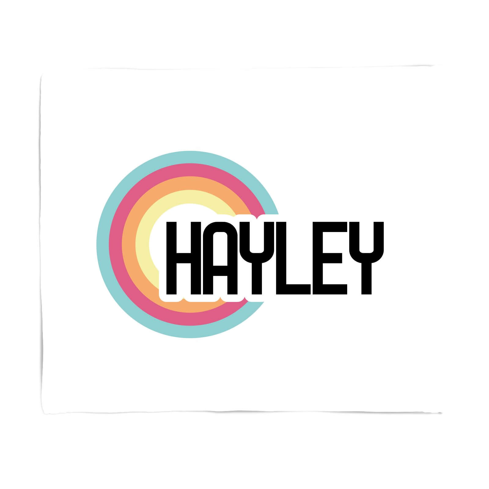 Hayley Rainbow Fleece Blanket - S