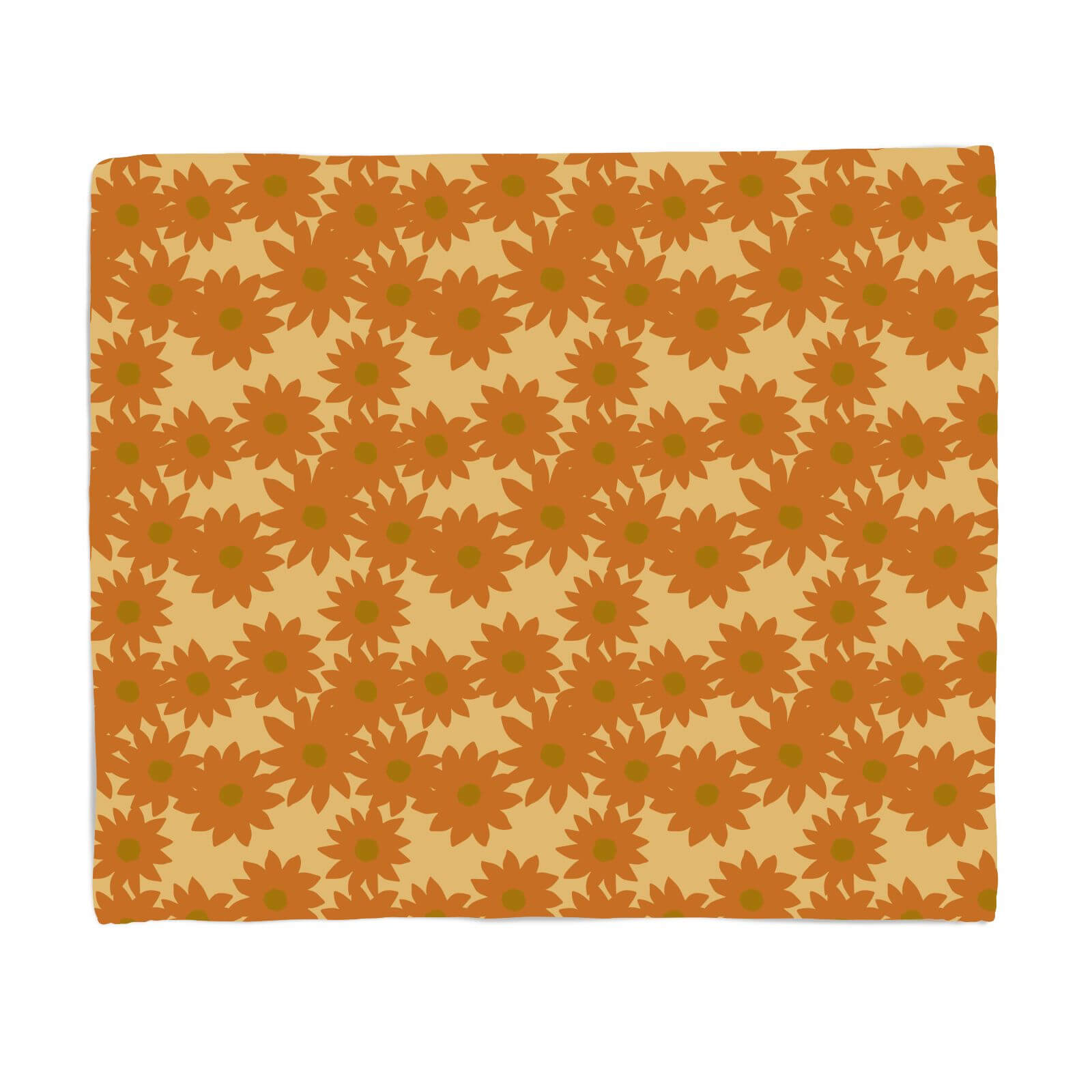 Fuzzy Flowers Fleece Blanket - S