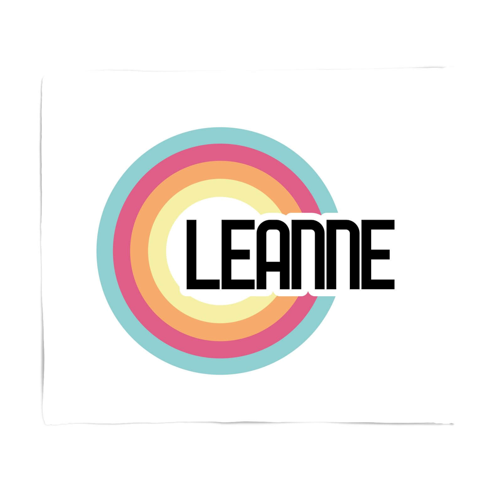 Leanne Rainbow Fleece Blanket - S