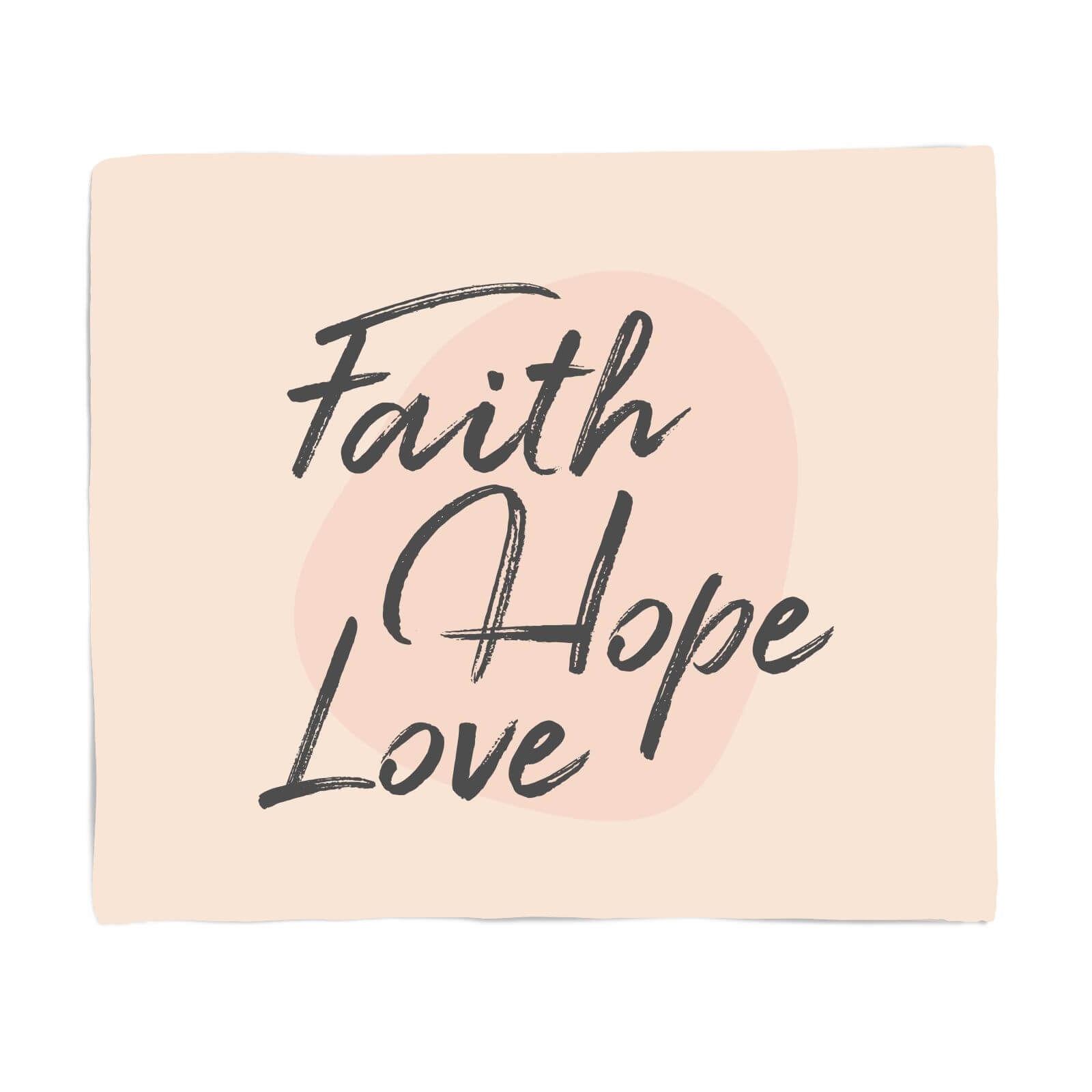 Faith Hope Love Fleece Blanket - S