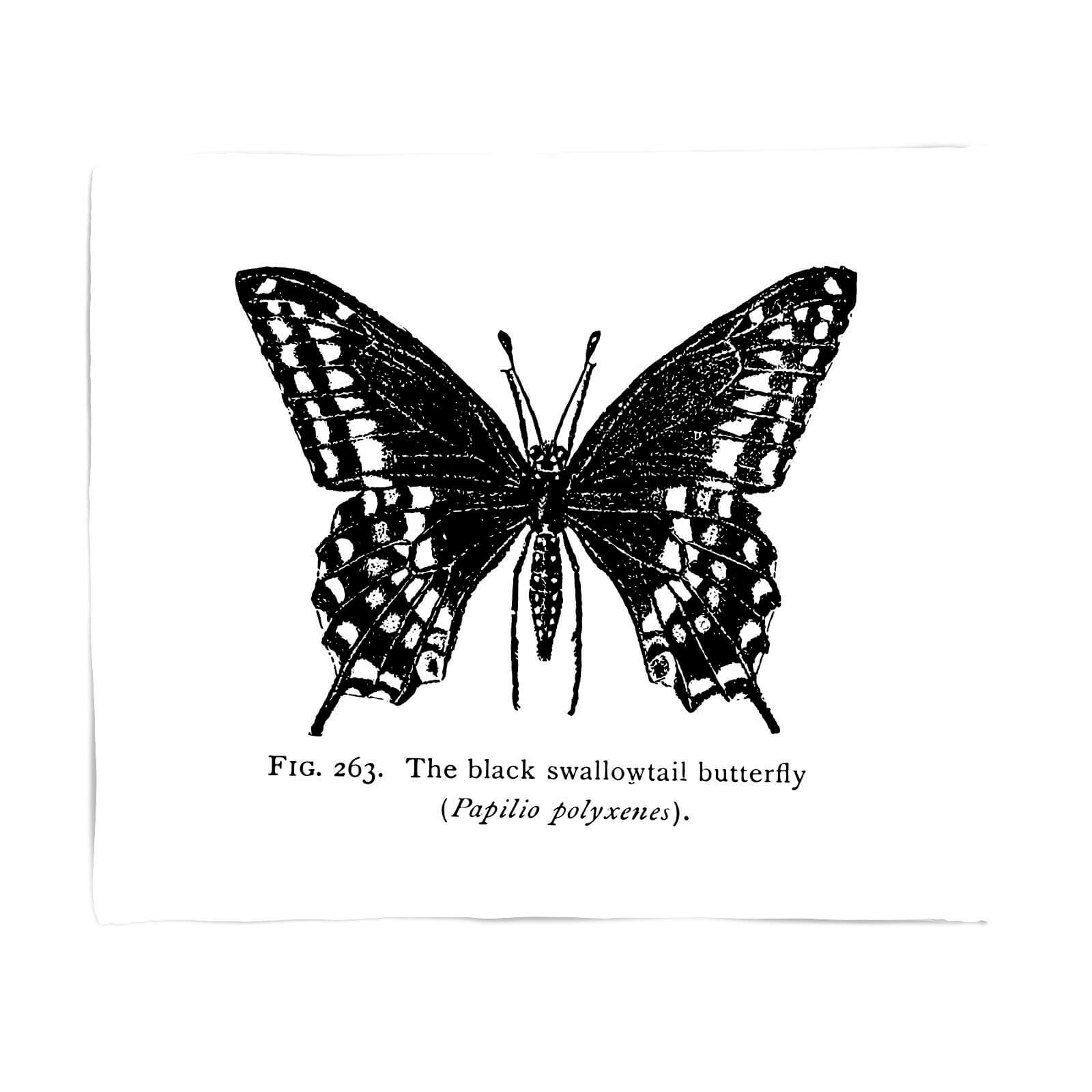 Butterfly Fig. Fleece Blanket - S