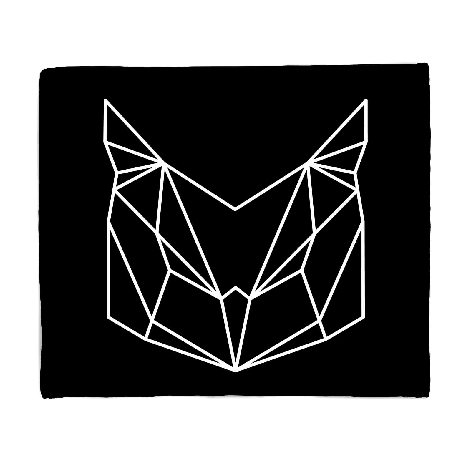 Geometric Owl Fleece Blanket - S