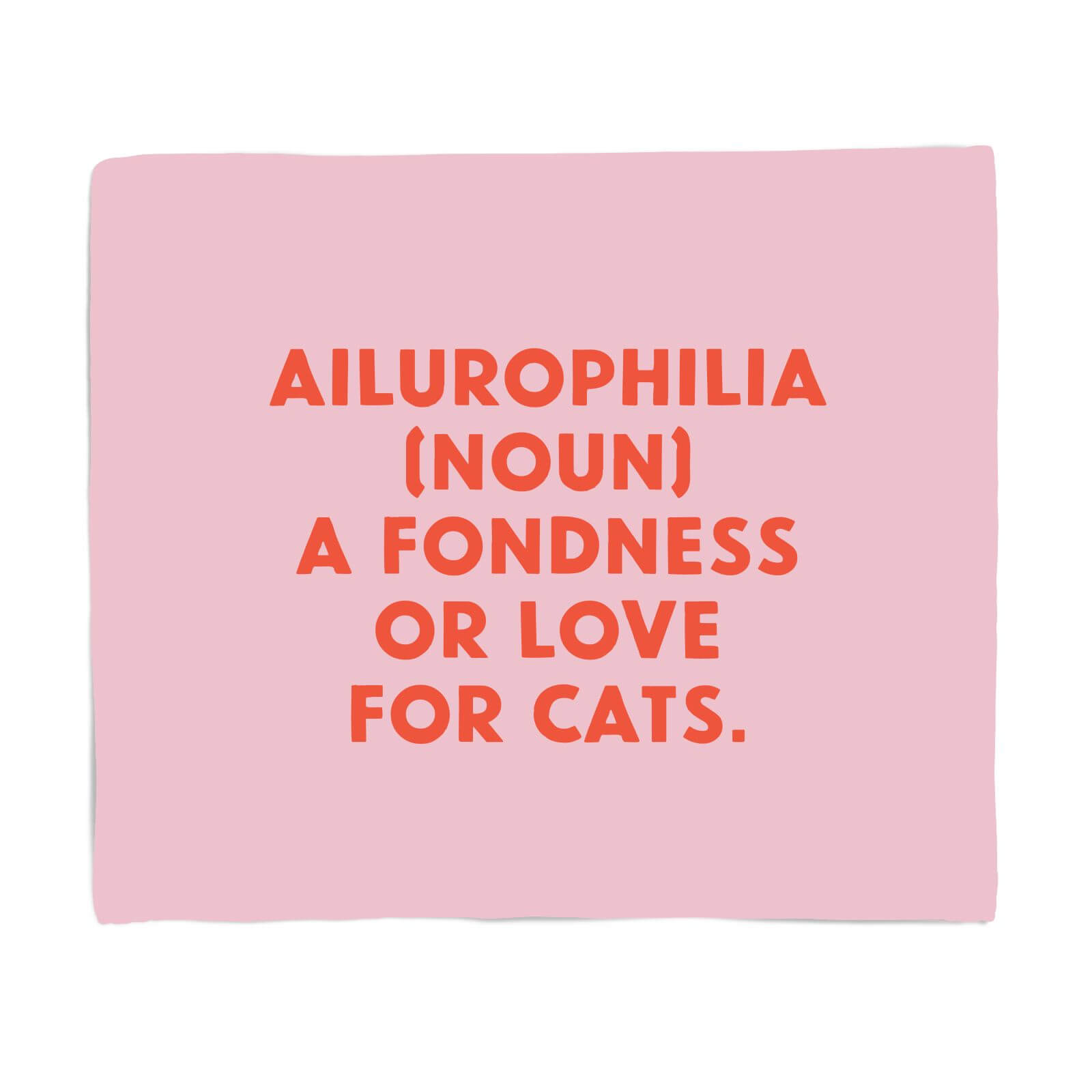 Love For Cats Definition Fleece Blanket - S