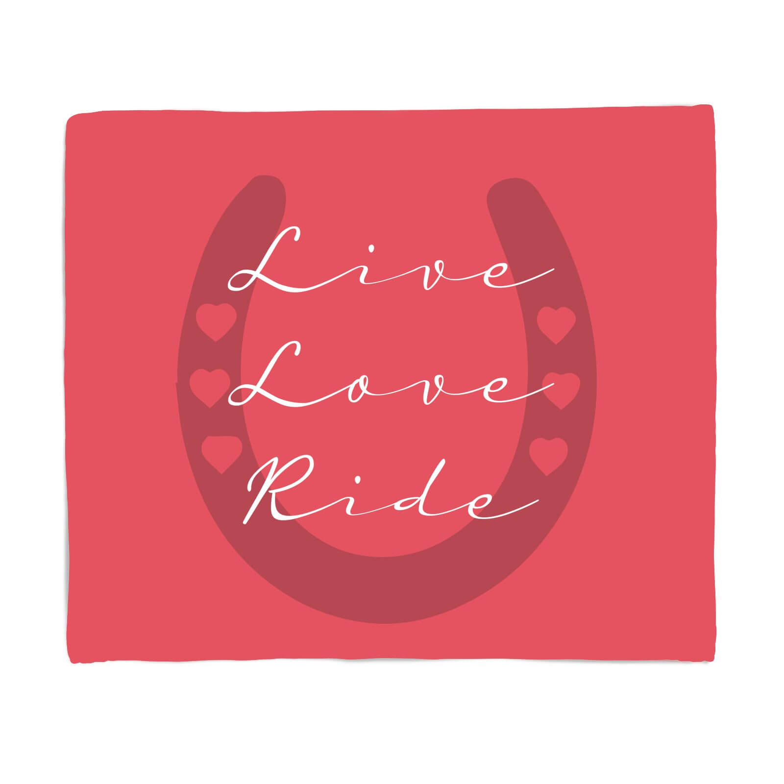 Live Love Ride Fleece Blanket - S