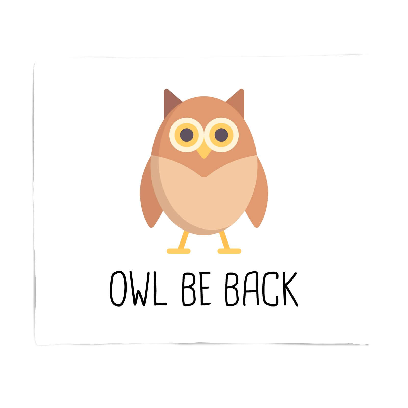 Owl Be Back Fleece Blanket - S