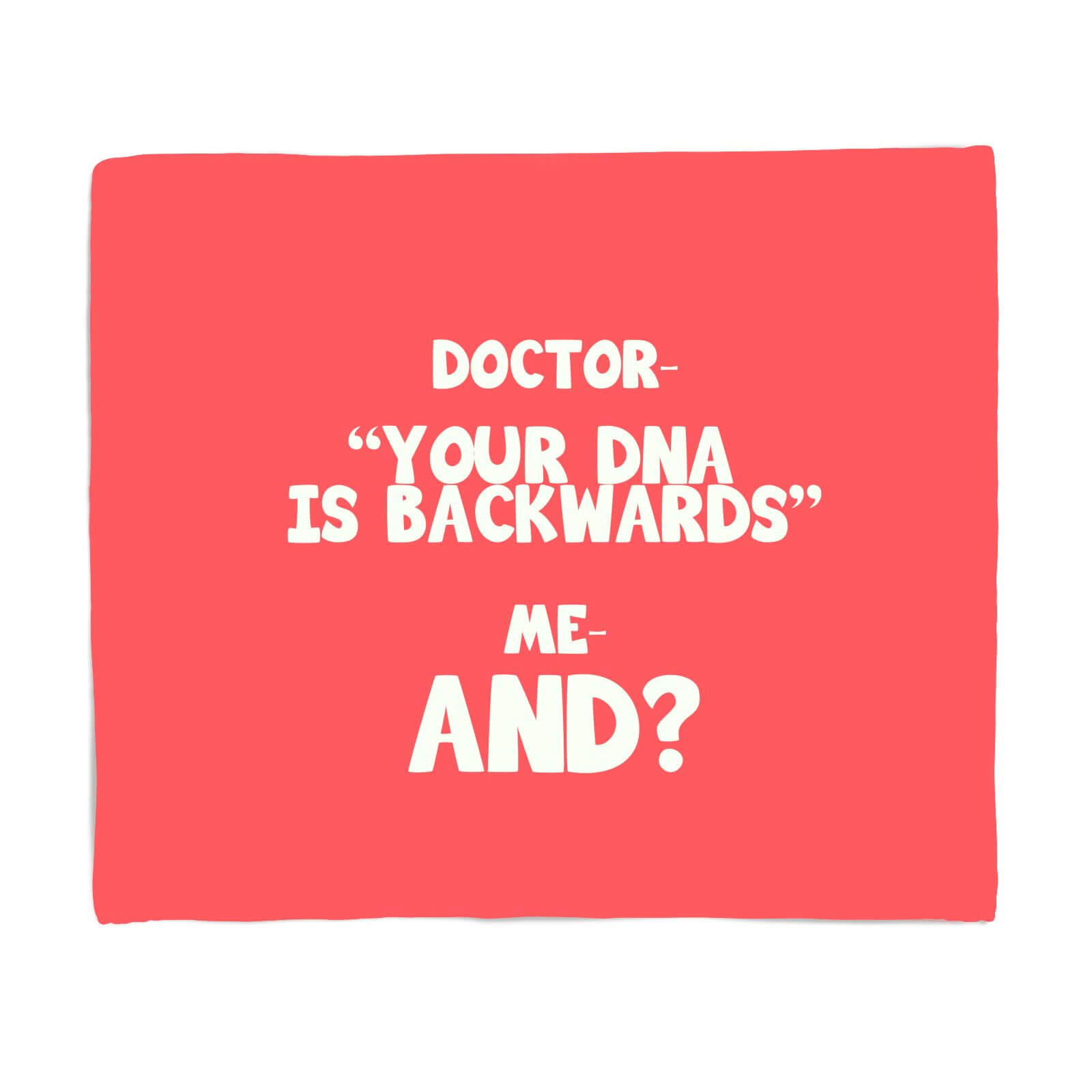 DNA Joke Fleece Blanket - S