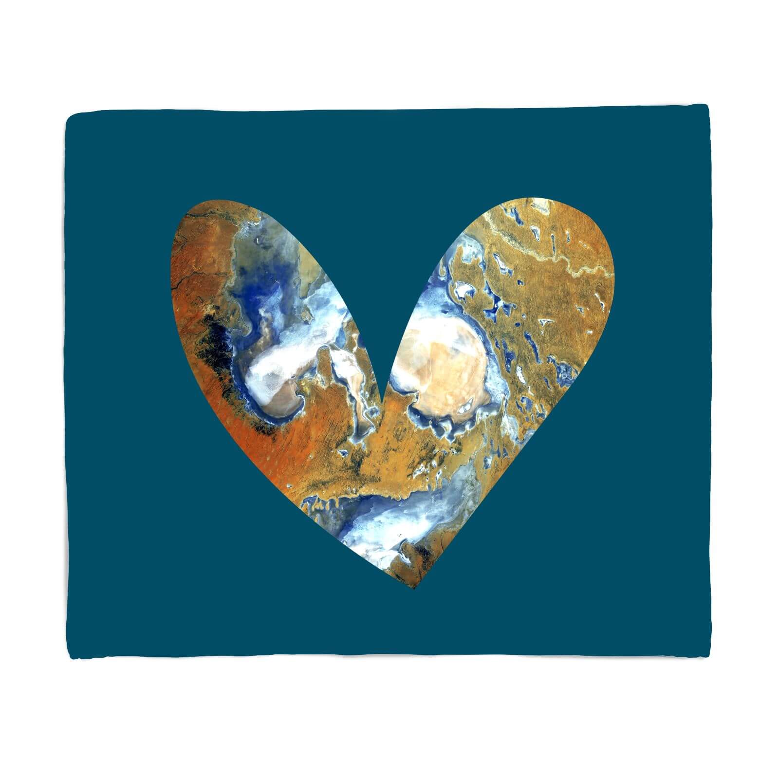Heart Earth Fleece Blanket - S